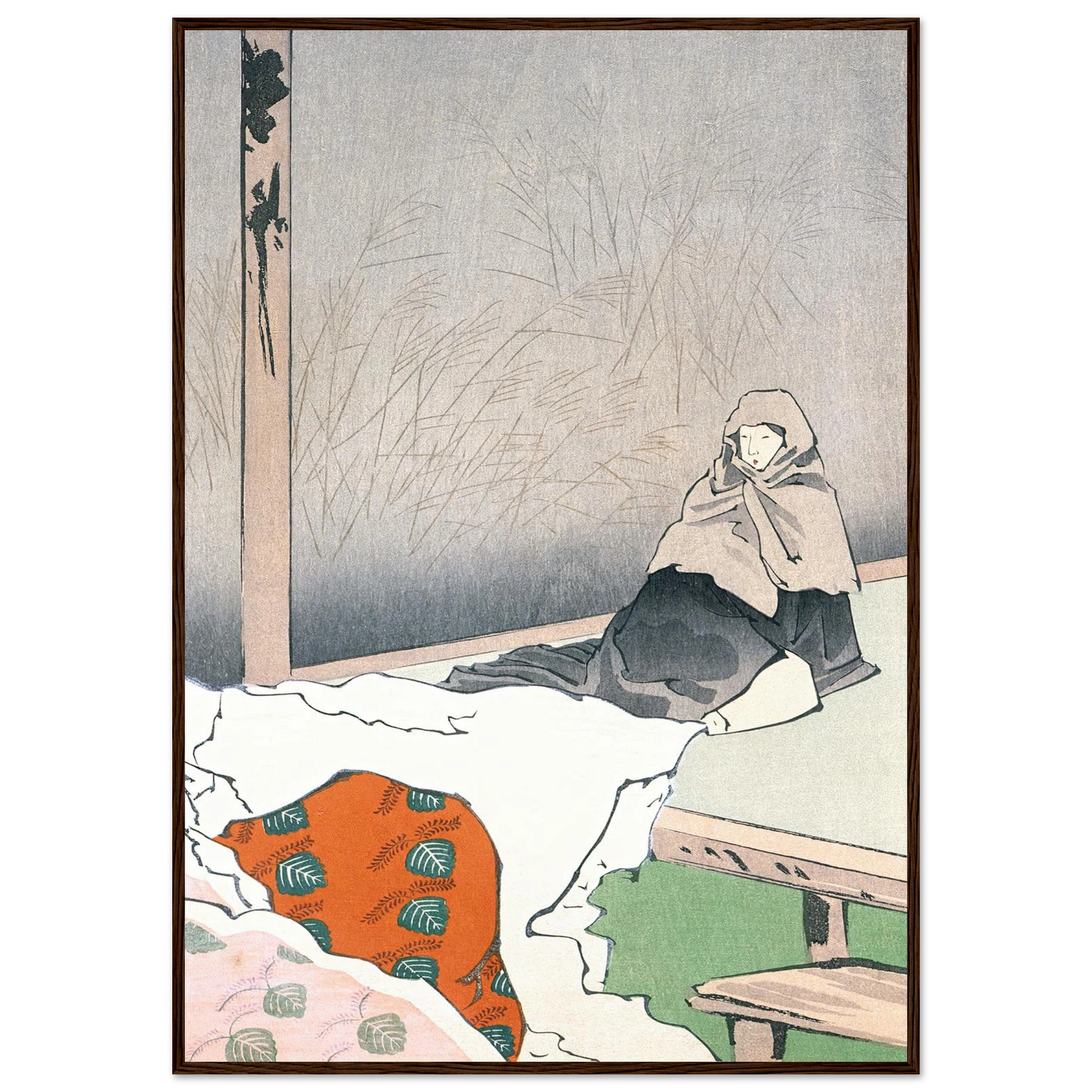 The Dancer Hotoke Gozen at Giōji (1897) Art Print | Kobayashi Kiyochika-Quipham Collections