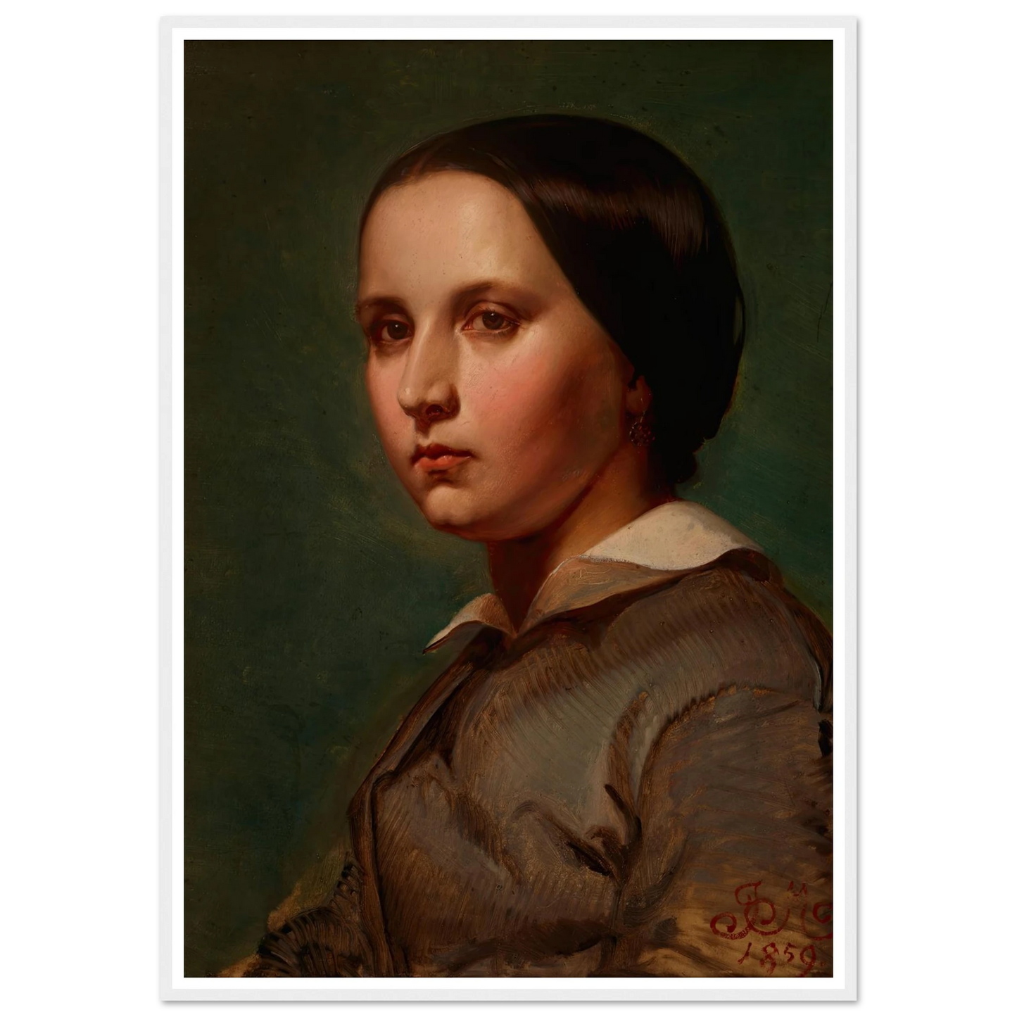 Portrait of Maria Matejko (1859) Art Print | Jan Matejko-Quipham Collections