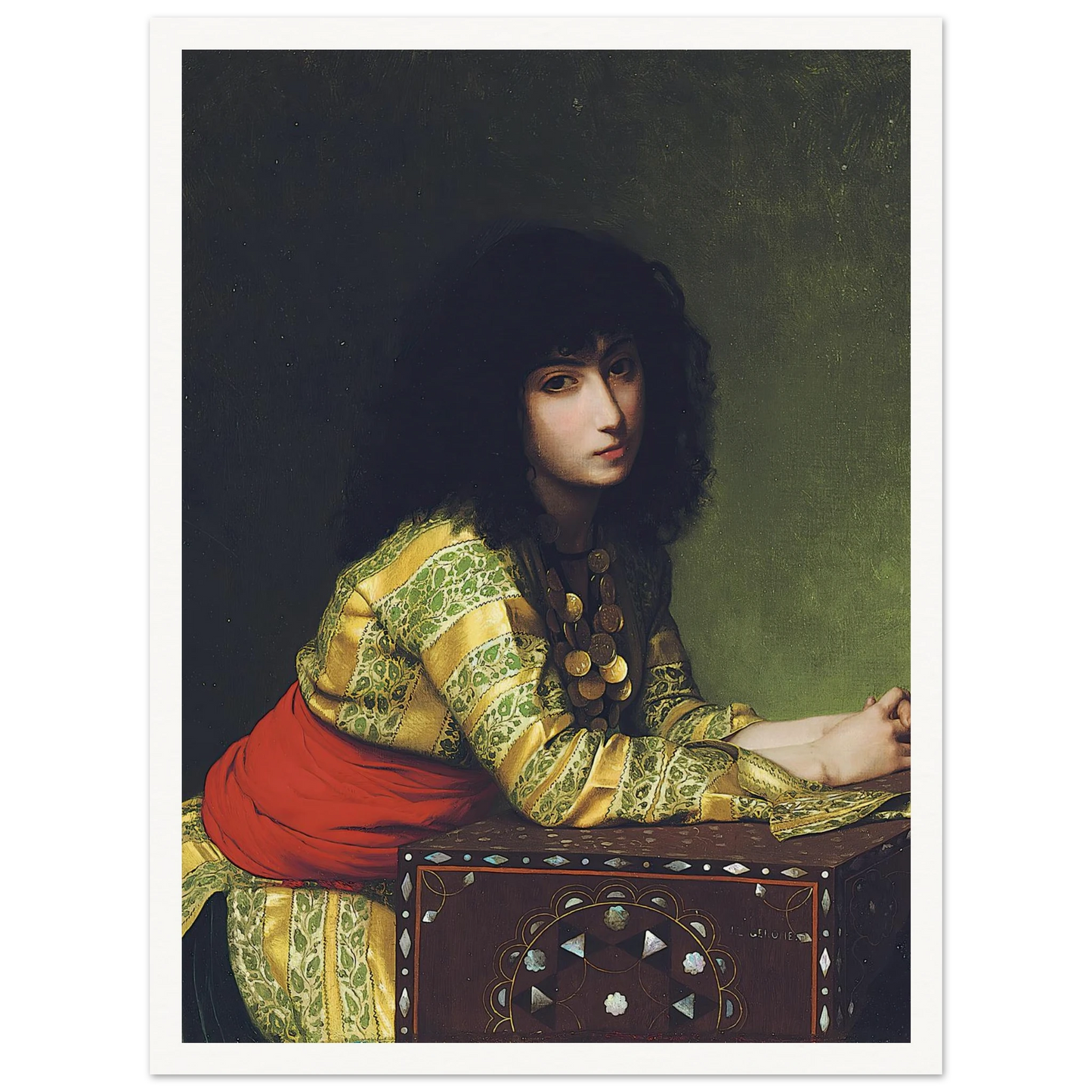 Egyptian girl (circa 1877) Art Print | Jean Leon Gerome-Quipham Collections