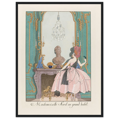 Mademoiselle Sorel en grand habit (1924) Art Print | George Barbier-Quipham Collections