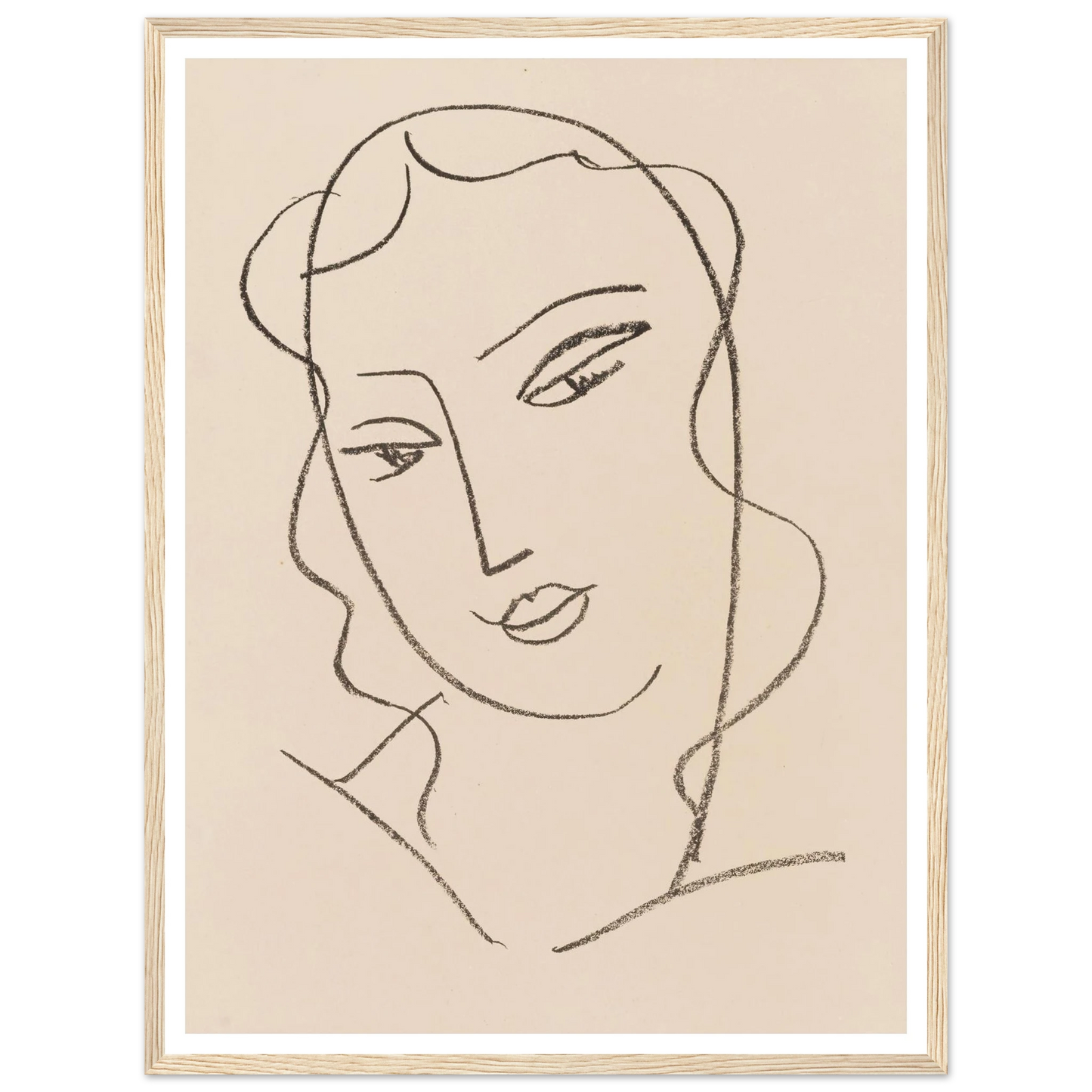 Tête voilée (1950-1951) Art Print | Henri Matisse-Quipham Collections