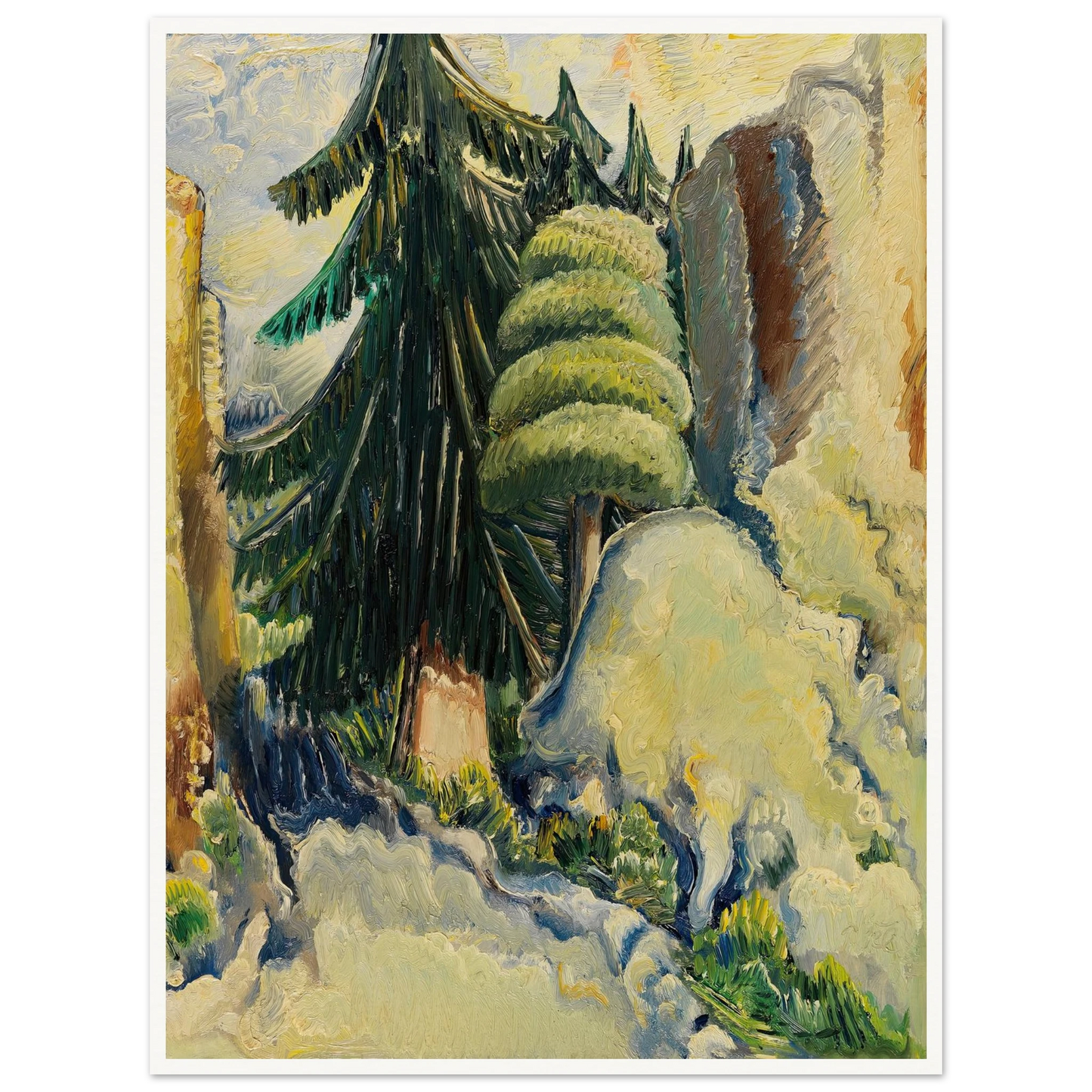 Baumlandschaft (1937) Art Print | Paul Kleinschmidt-Quipham Collections