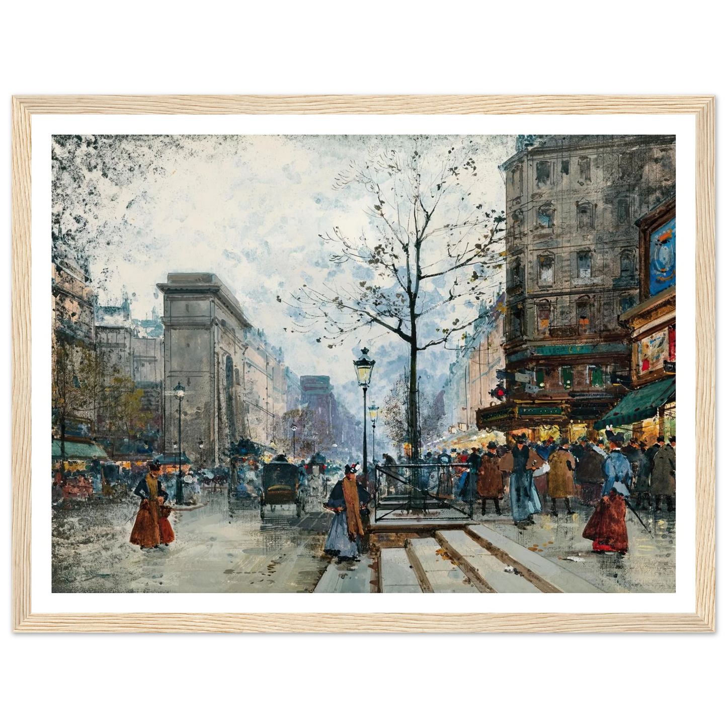 Paris, La Porte Saint-Denis Art Print | Eugene Galien Laloue-Quipham Collections