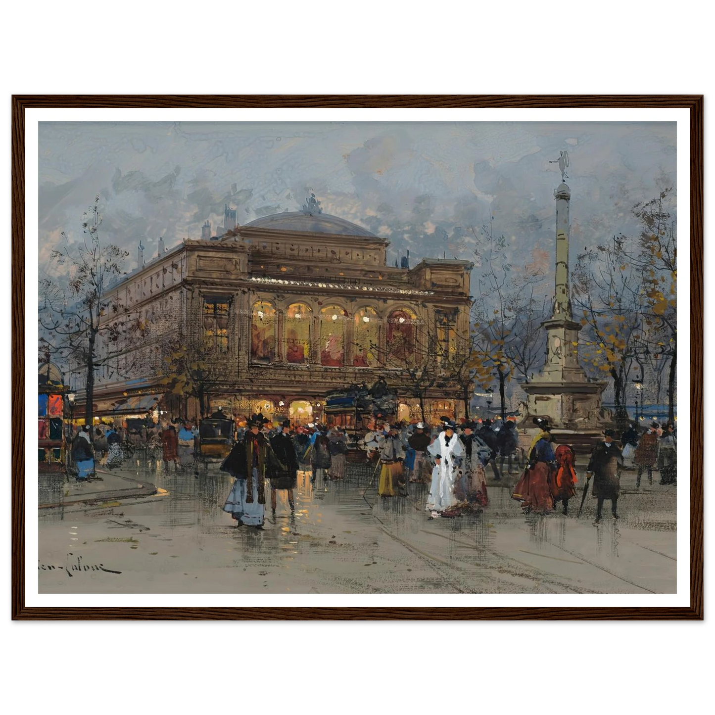 Le Théâtre du Châtelet, Paris Art Print | Eugene Galien Laloue-Quipham Collections