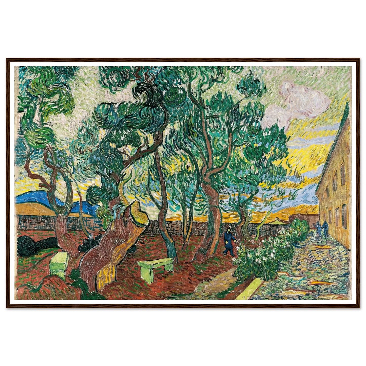 The Garden of Saint-Paul Hospital (1889) Art Print | Vincent van Gogh-Quipham Collections