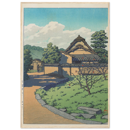 Horyuji Nishisato (The West Village, Horyuji Temple) (1956) Art Print | Kawase Hasui-Quipham Collections
