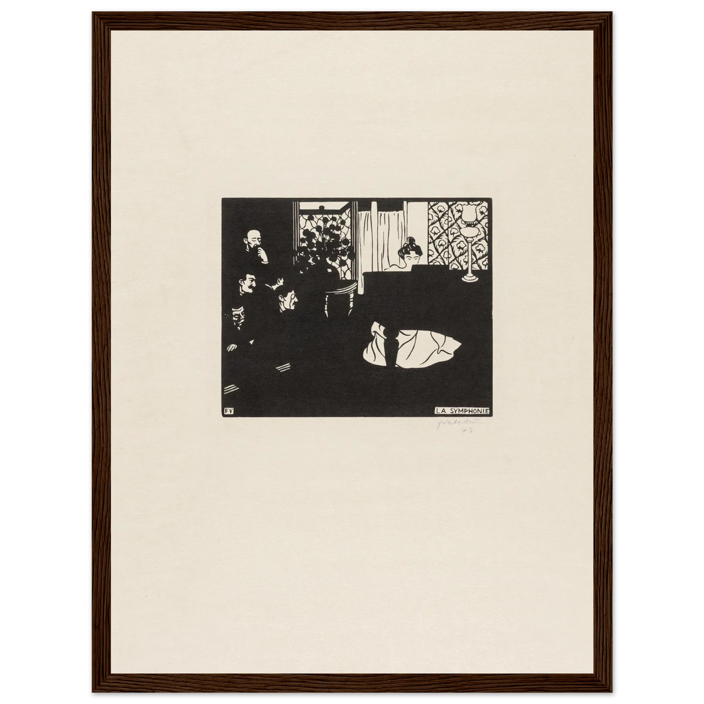 The Symphony (1897) Art Print | Felix Vallotton-Quipham Collections