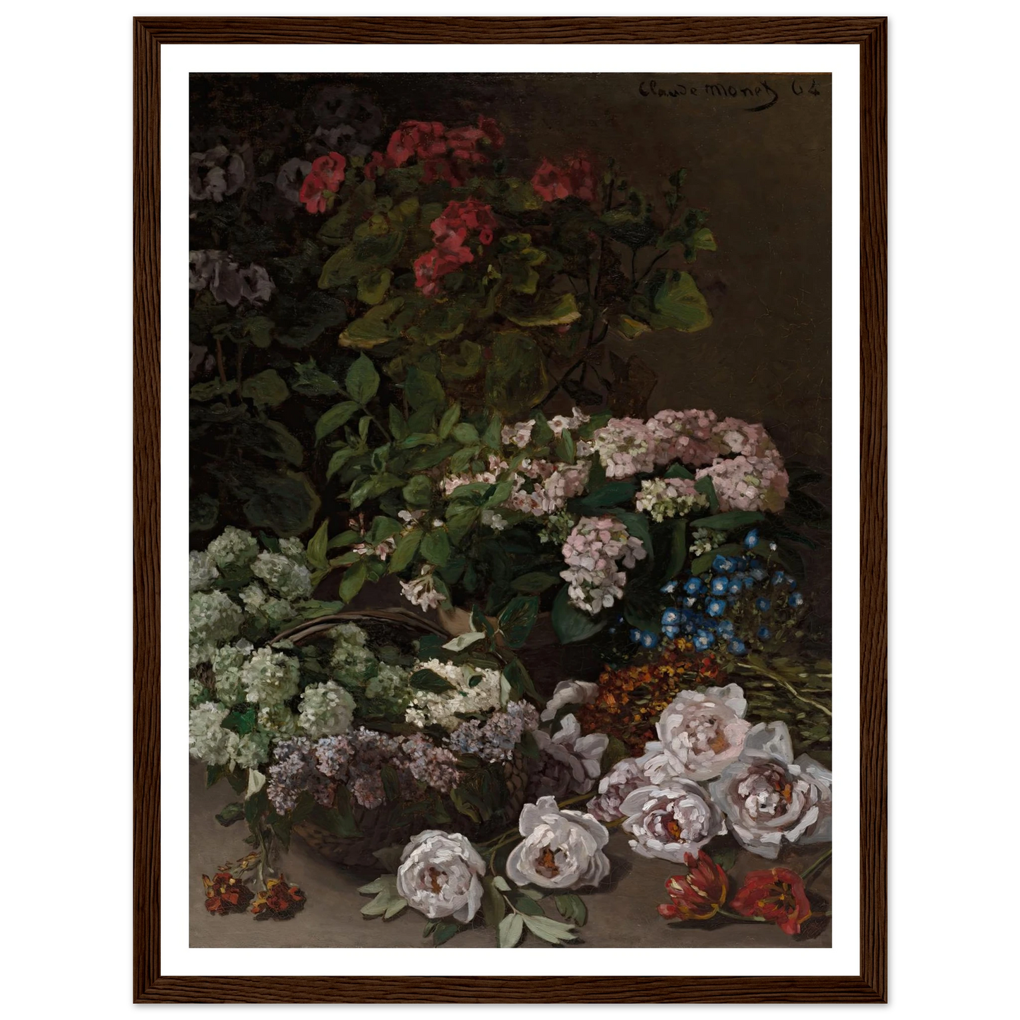 Spring Flowers (1864) Art Print | Claude Monet-Quipham Collections
