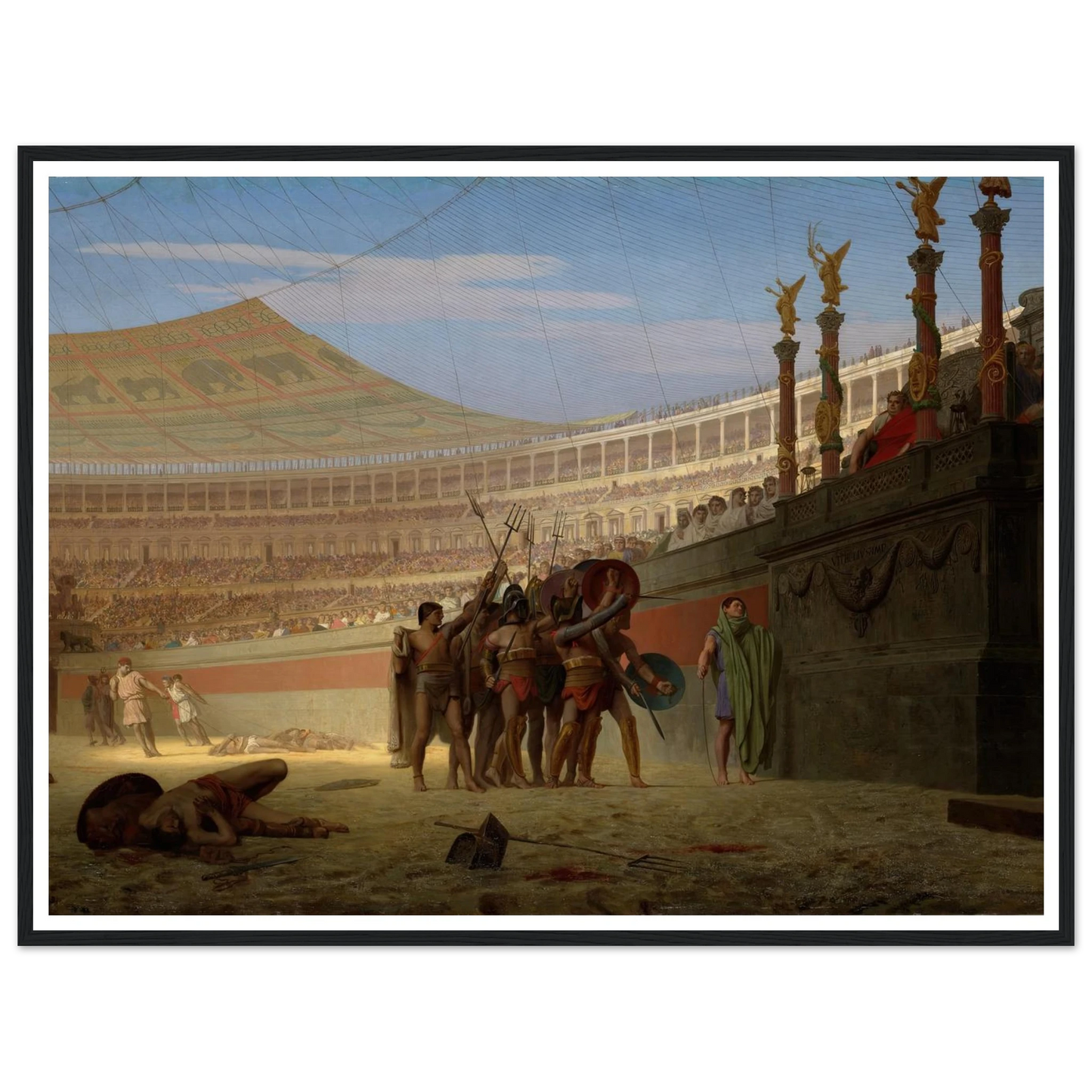 Ave Caesar! Morituri te salutant (Hail Caesar! We Who Are about to Die Salute You) (1859) Art Print | Jean Leon Gerome-Quipham Collections