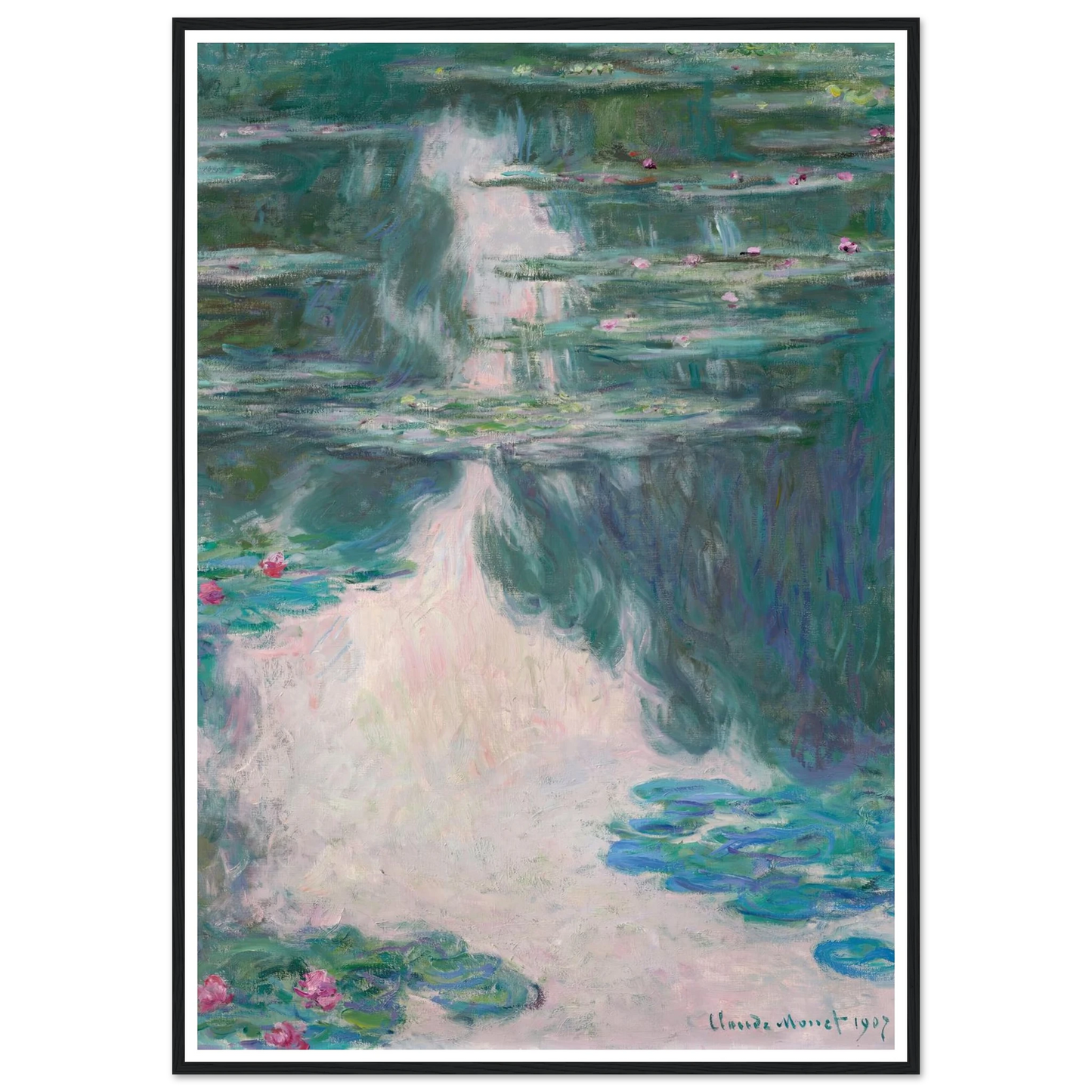 Nymphéas, temps gris (1907) Art Print | Claude Monet-Quipham Collections