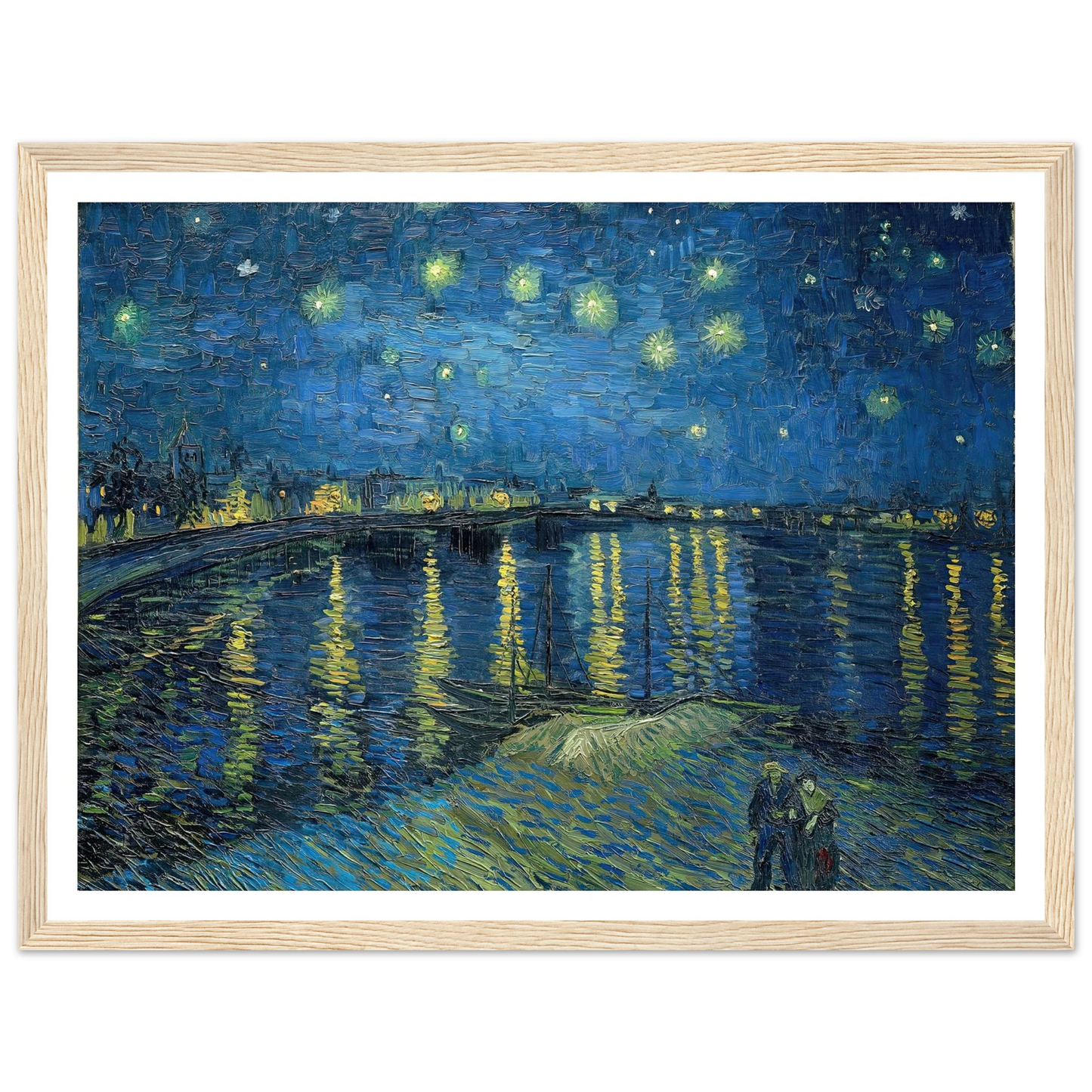Starry Night Over the Rhone (1888) Art Print | Vincent van Gogh-Quipham Collections