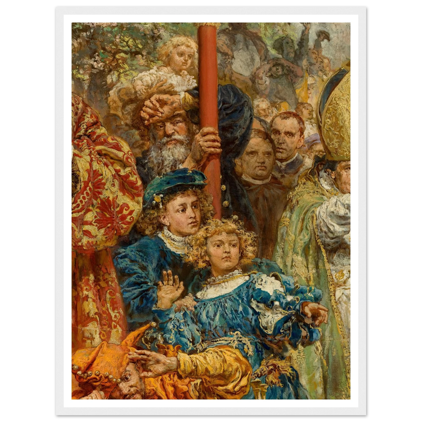 Hanging of the Sigismund bell at the Cathedral Tower in 1521 in Kraków (1874) Art Print | Jan Matejko-Quipham Collections