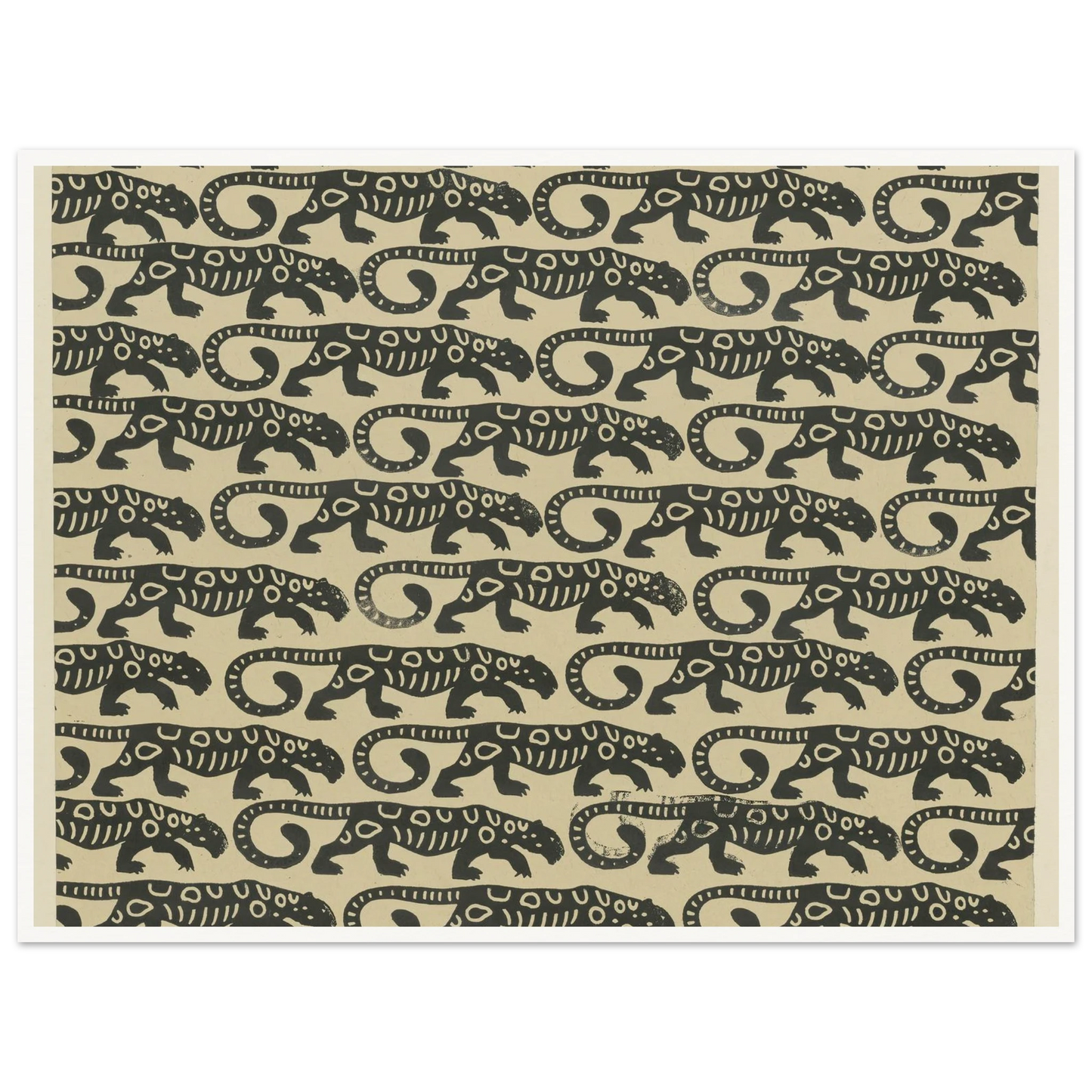 Buntpapier (Leoparden) (1902 - 1906) Art Print | Maria von Uchatius-Quipham Collections