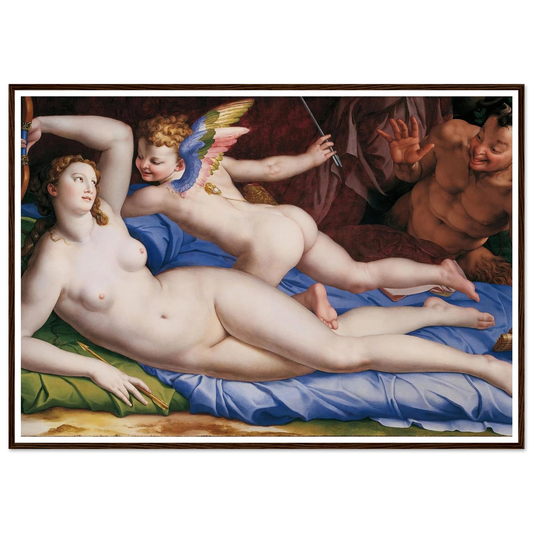 Venus, Cupid And Satyr (Circa 1553-1555) Art Print | Agnolo Bronzino-Quipham Collections