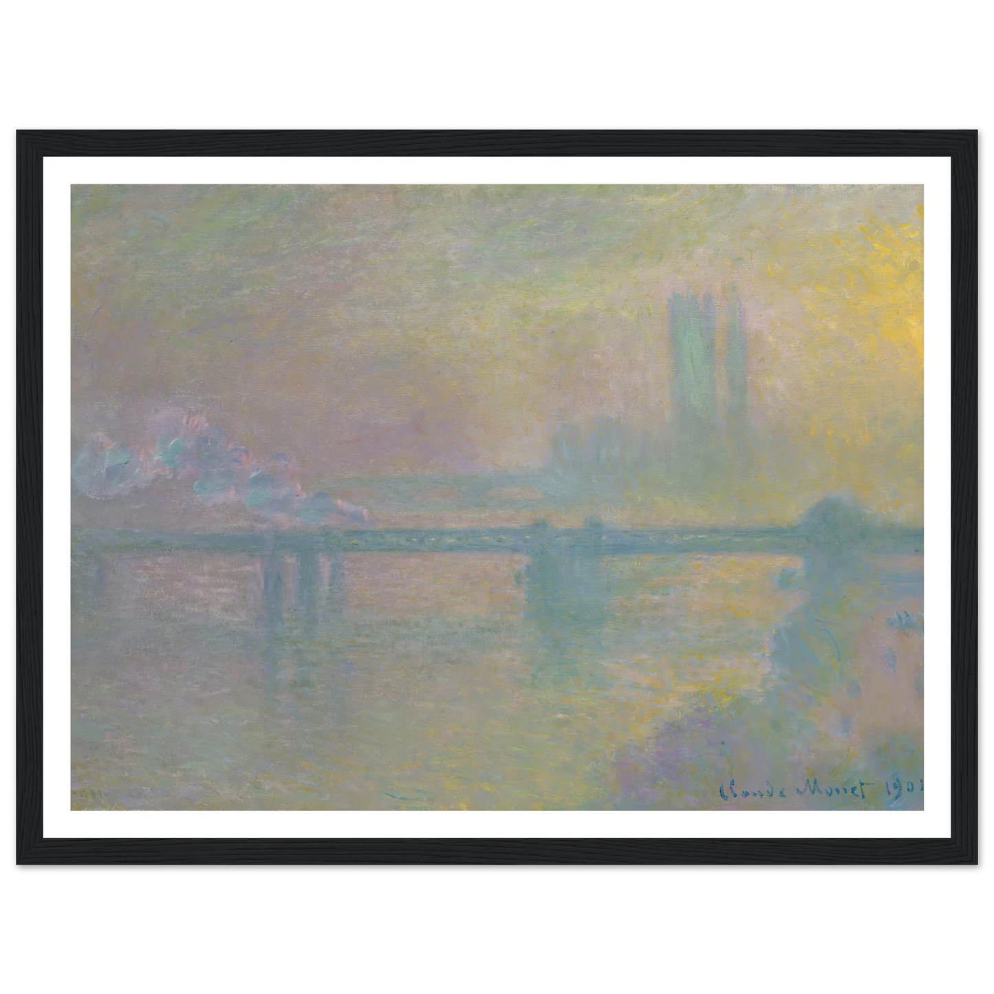 Charing Cross Bridge, London (1901) Art Print | Claude Monet-Quipham Collections