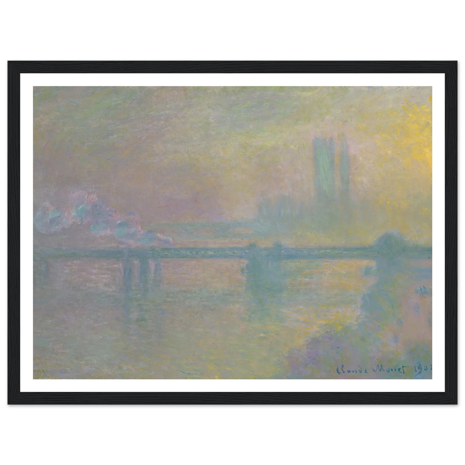 Charing Cross Bridge, London (1901) Art Print | Claude Monet-Quipham Collections