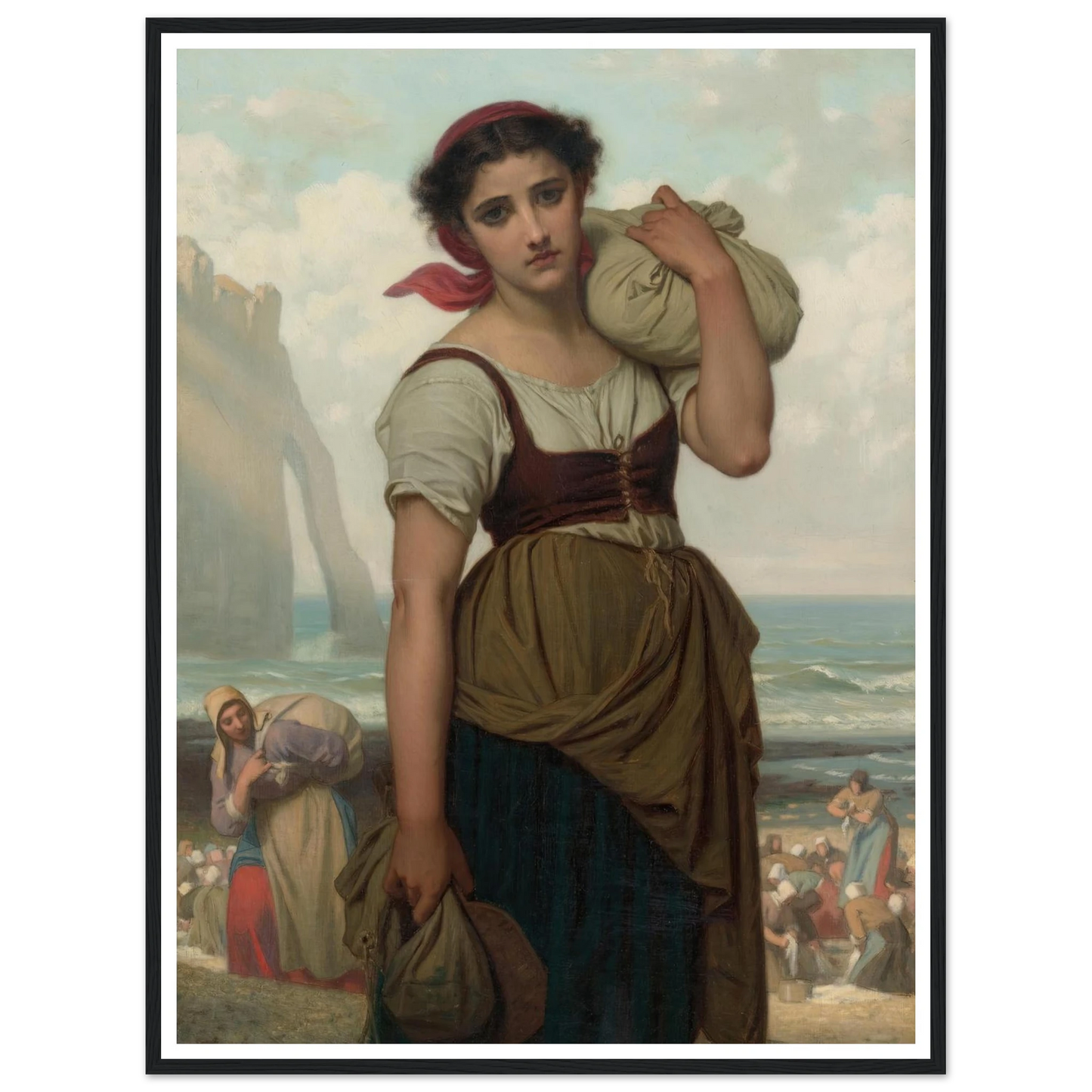Laveuse D’étretat (1869) Art Print | Hugues Merle-Quipham Collections