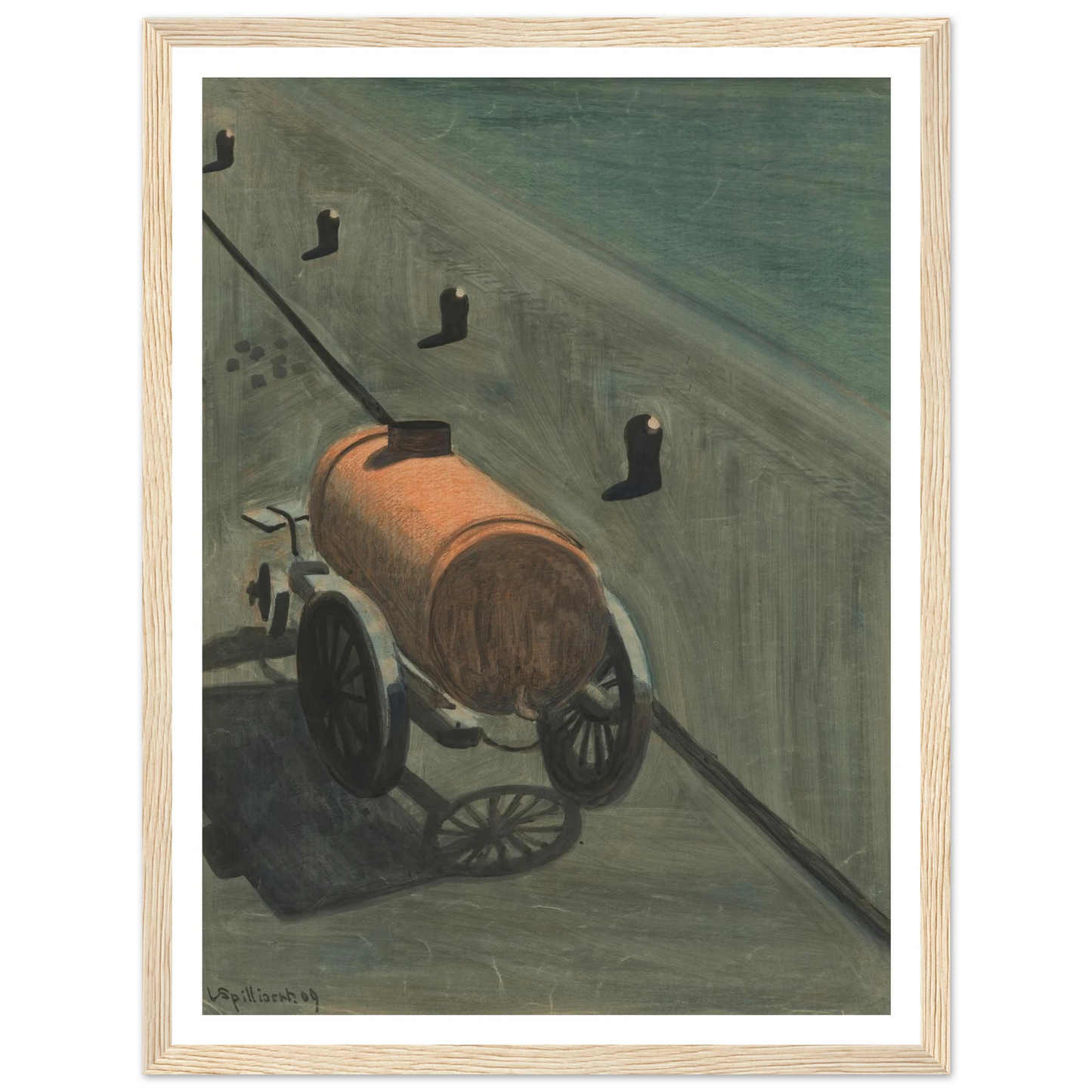 De waterkar (1909) Art Print | Leon Spilliaert-Quipham Collections
