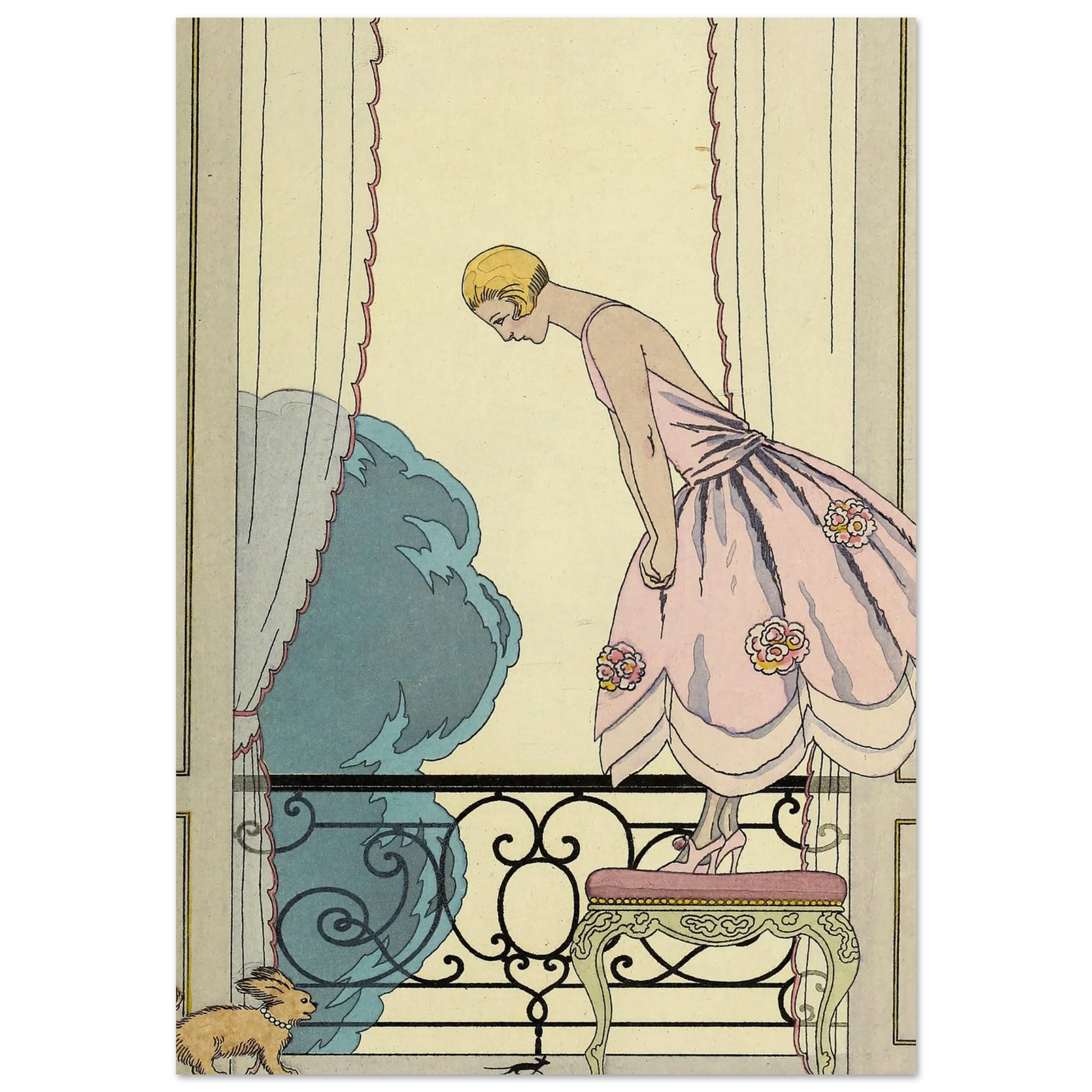 Falbalas et fanfreluches, La Souris (1925) Art Print | George Barbier-Quipham Collections