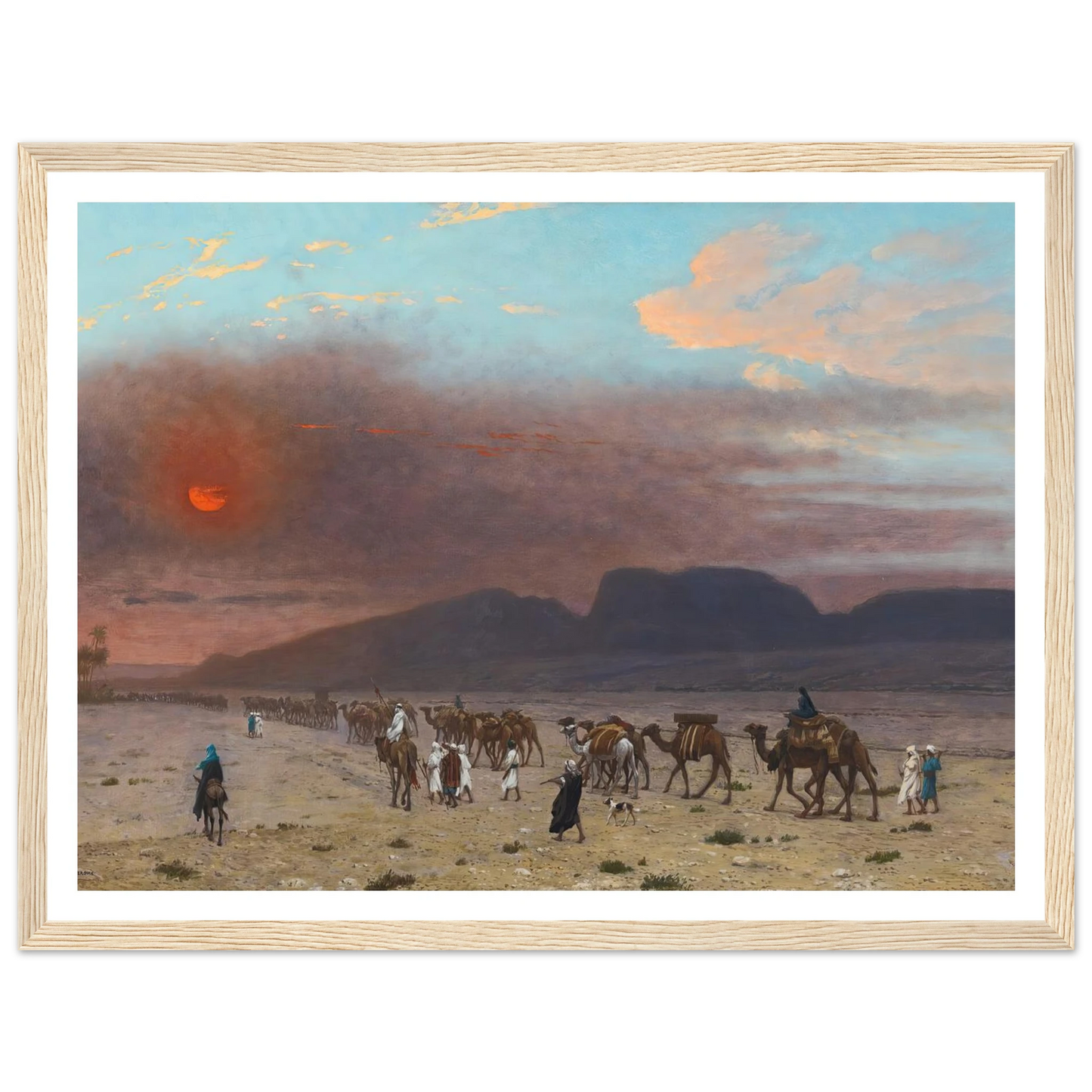 Caravane Dans Le Desert Art Print | Jean Leon Gerome-Quipham Collections