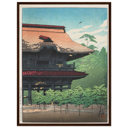 Kamakura Kenchoji (Kenchoji Temple in Kamakura) (1933) Art Print | Kawase Hasui-Quipham Collections