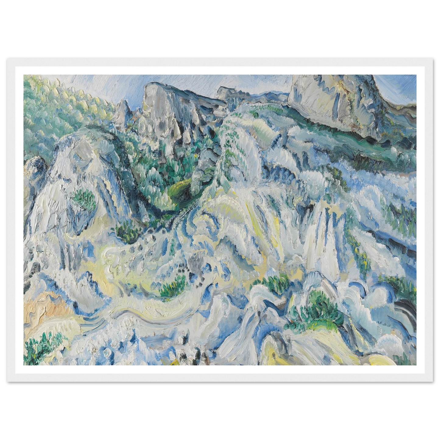 Felslandschaft bei Ulm (Landschaft bei Blaubeuren) (1929) Art Print | Paul Kleinschmidt-Quipham Collections