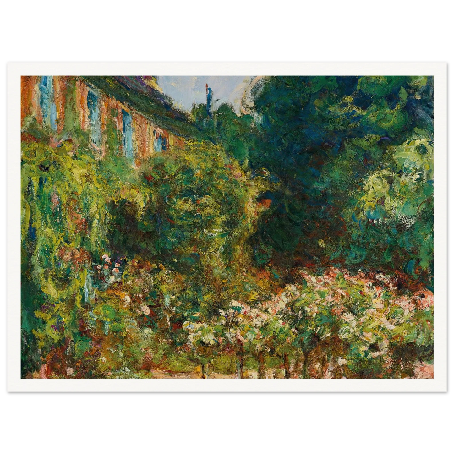La maison de l’artiste à Giverny (1912) Art Print | Claude Monet-Quipham Collections