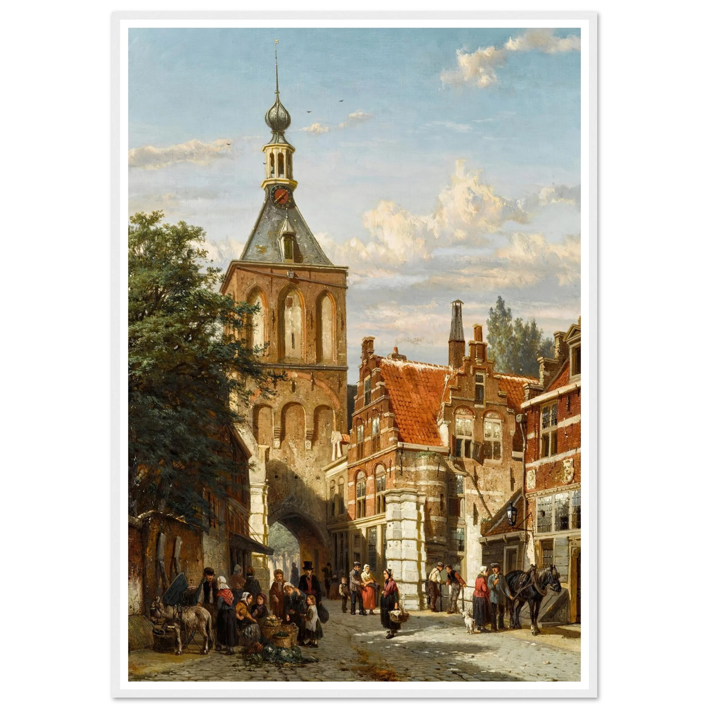 The Binnenpoort, Culemborg (1865) Art Print | Cornelis Springer-Quipham Collections