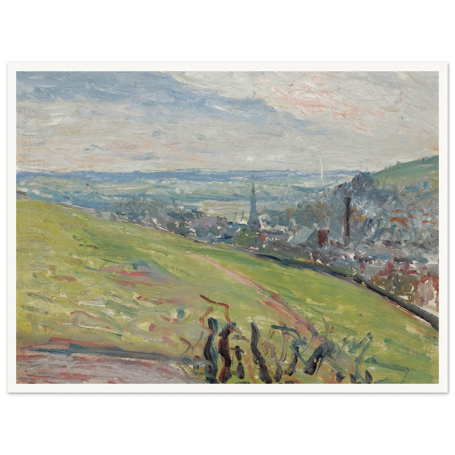 Environs De Rouen (1883) Art Print | Camille Pissarro-Quipham Collections