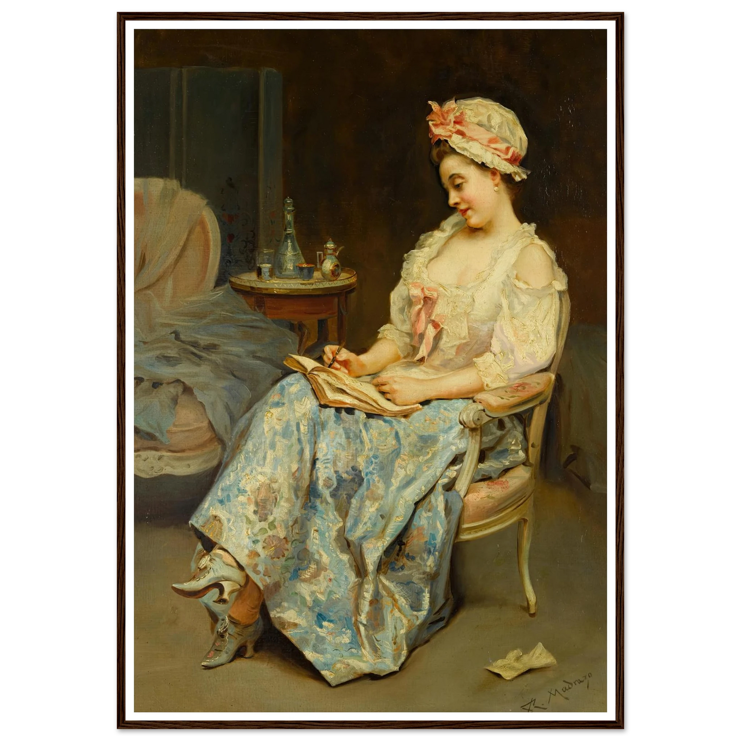 A moment of reflection Art Print | Raimundo de Madrazo y Garreta-Quipham Collections