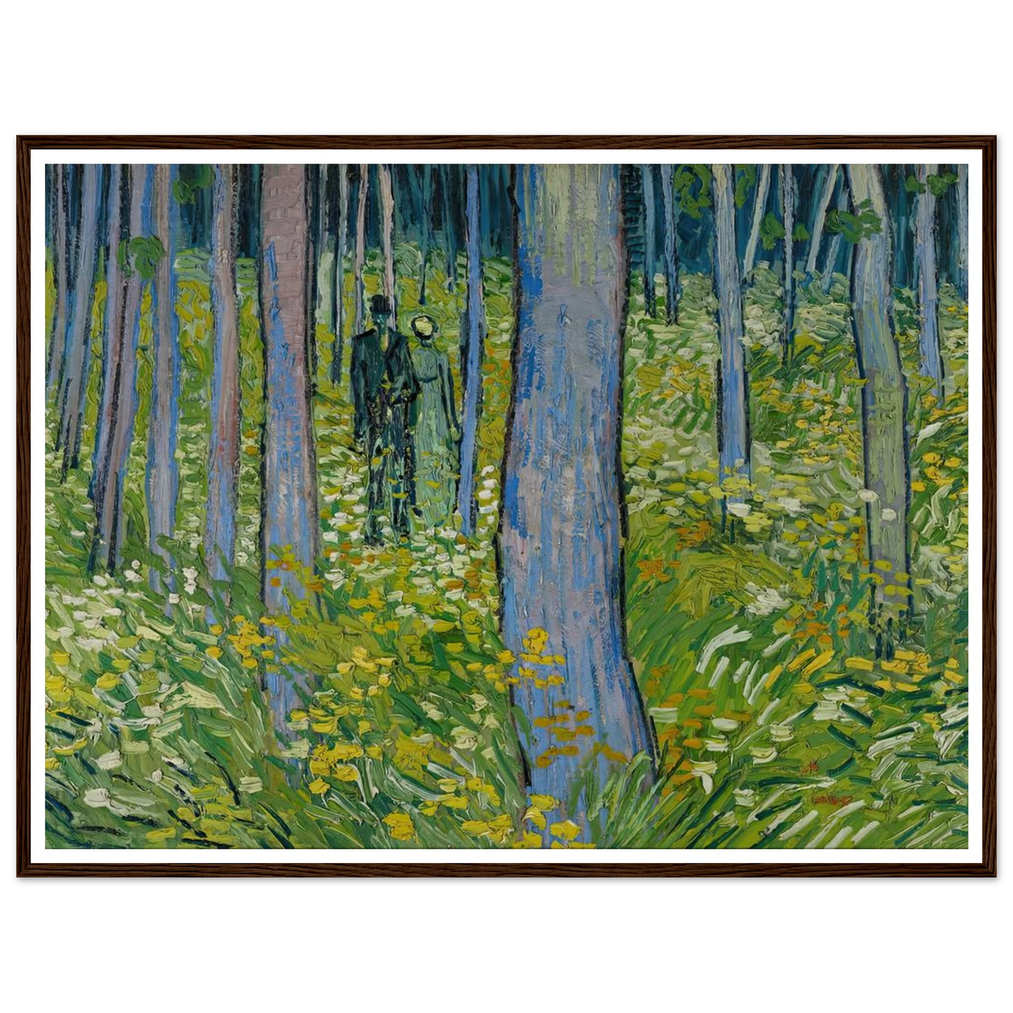 Undergrowth with two Figures (1890) Art Print | Vincent van Gogh-Quipham Collections