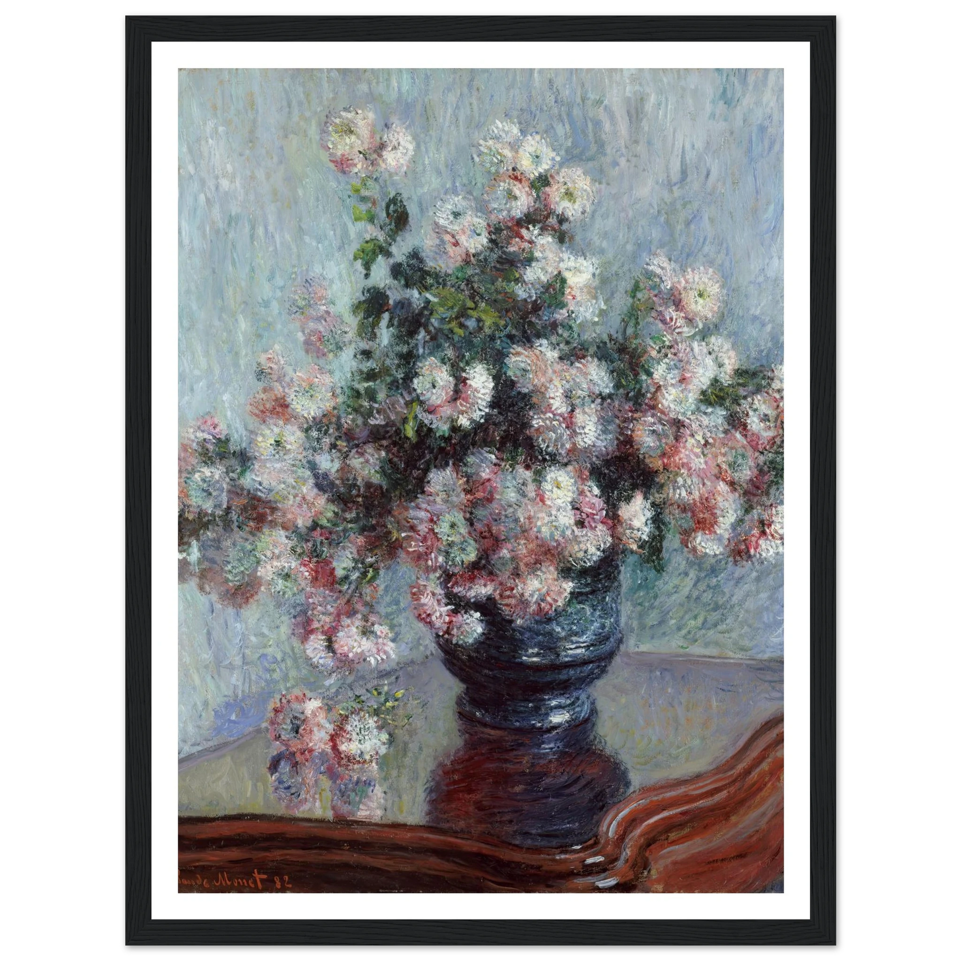 Chrysanthemums (1882) Art Print | Claude Monet-Quipham Collections