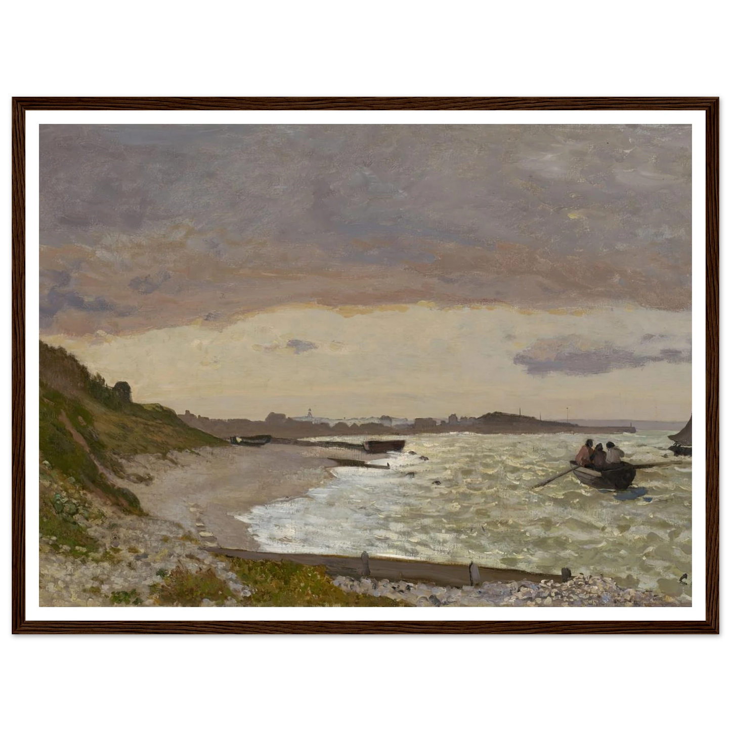 The Seashore at Sainte-Adresse (1864) Art Print | Claude Monet-Quipham Collections