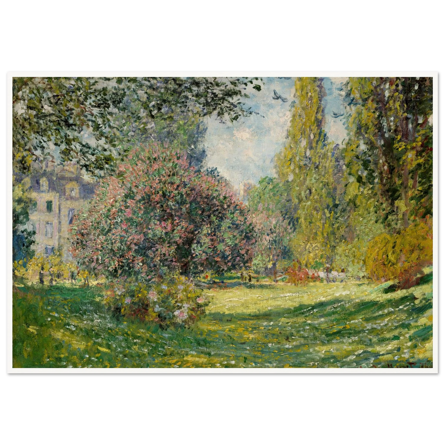 Landscape; The Parc Monceau (1876) Art Print | Claude Monet-Quipham Collections