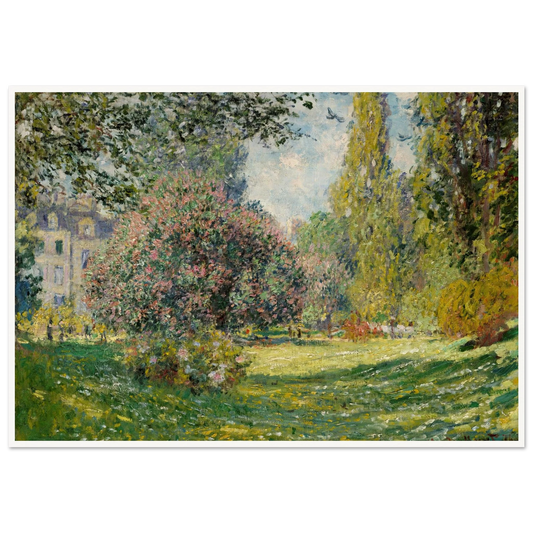 Landscape; The Parc Monceau (1876) Art Print | Claude Monet-Quipham Collections