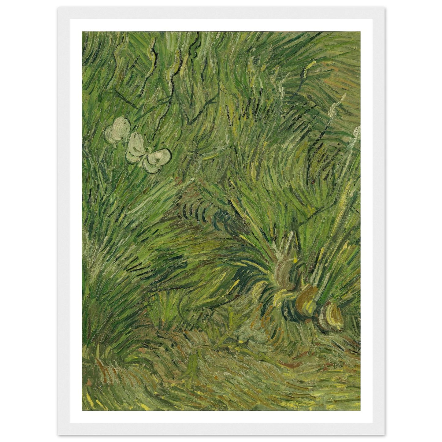 Garden with butterflies (1889) Art Print | Vincent van Gogh-Quipham Collections