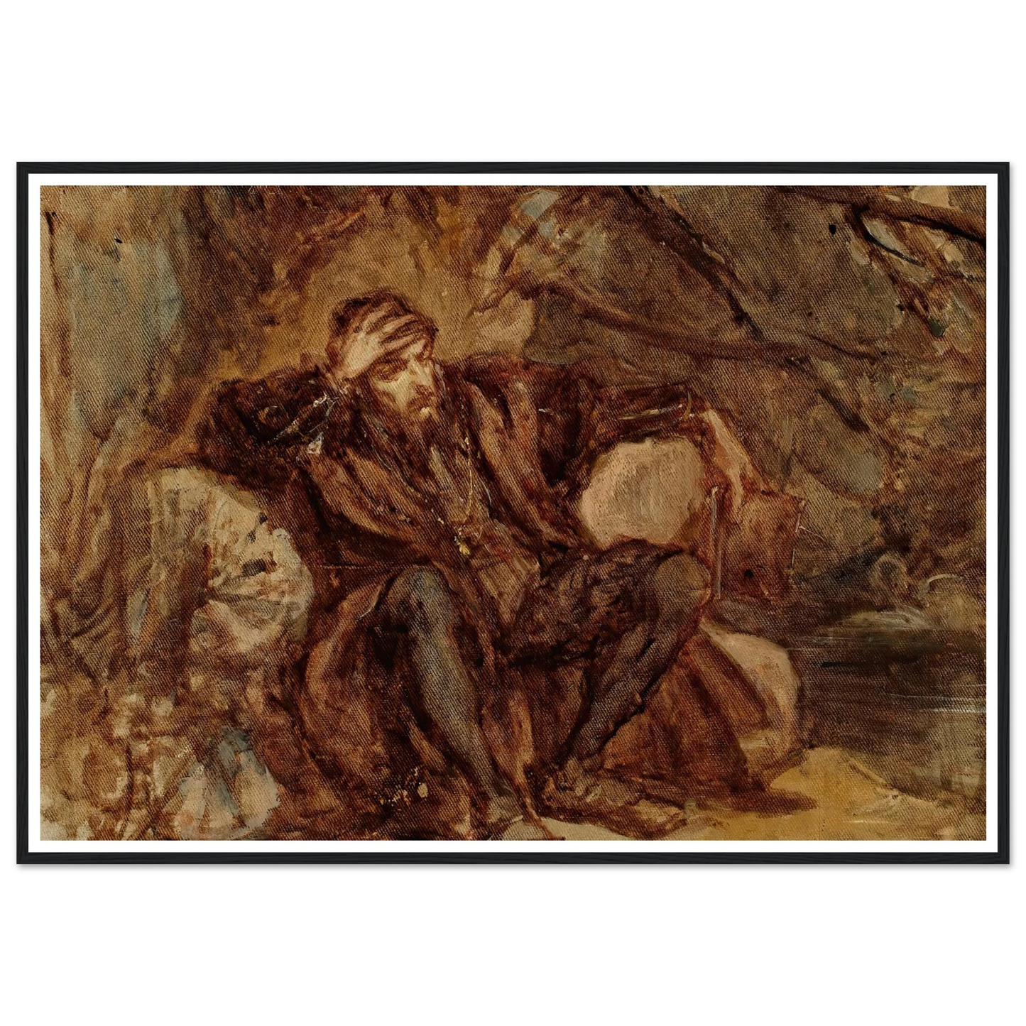 Sigismund Augustus in the Vilnius garden, sketch (1865) Art Print | Jan Matejko-Quipham Collections