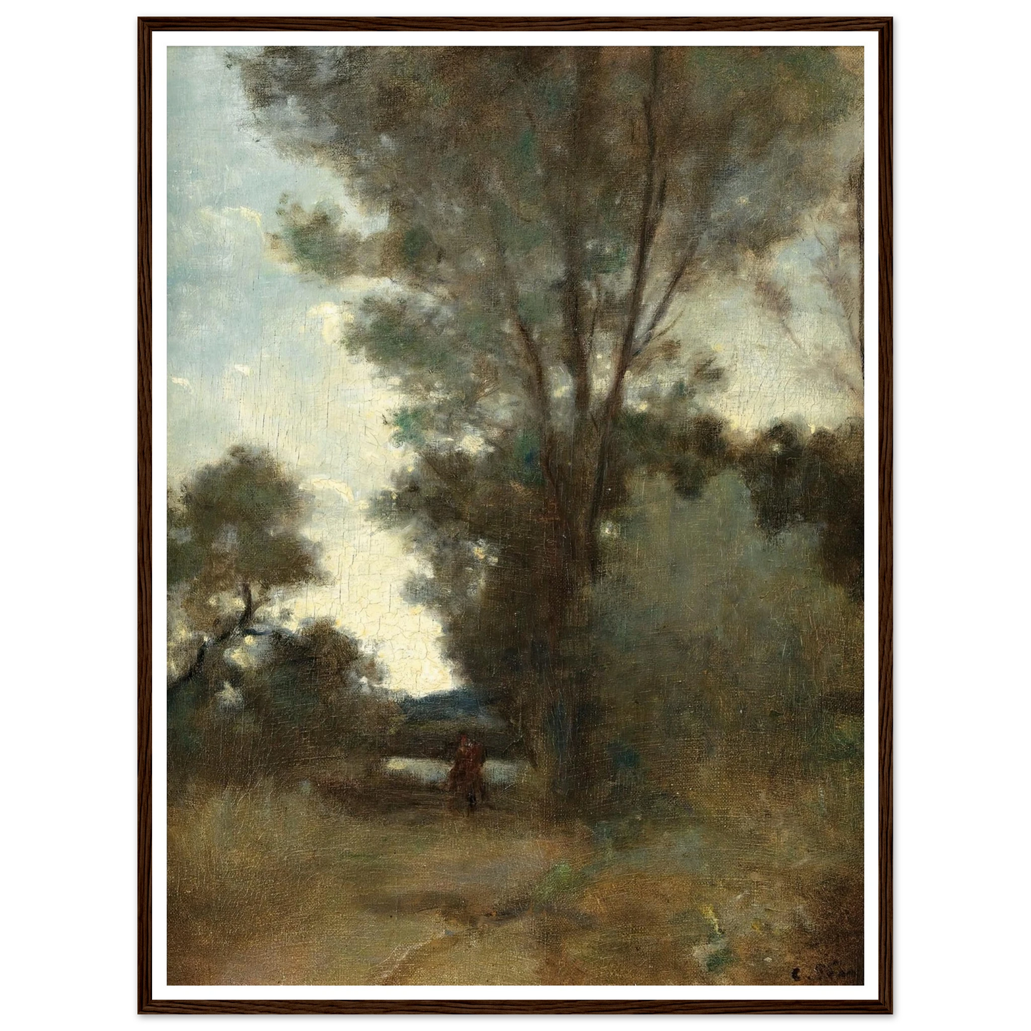 Cavalier À L’orée D’un Bois (circa 1859) Art Print | Camille Pissarro-Quipham Collections
