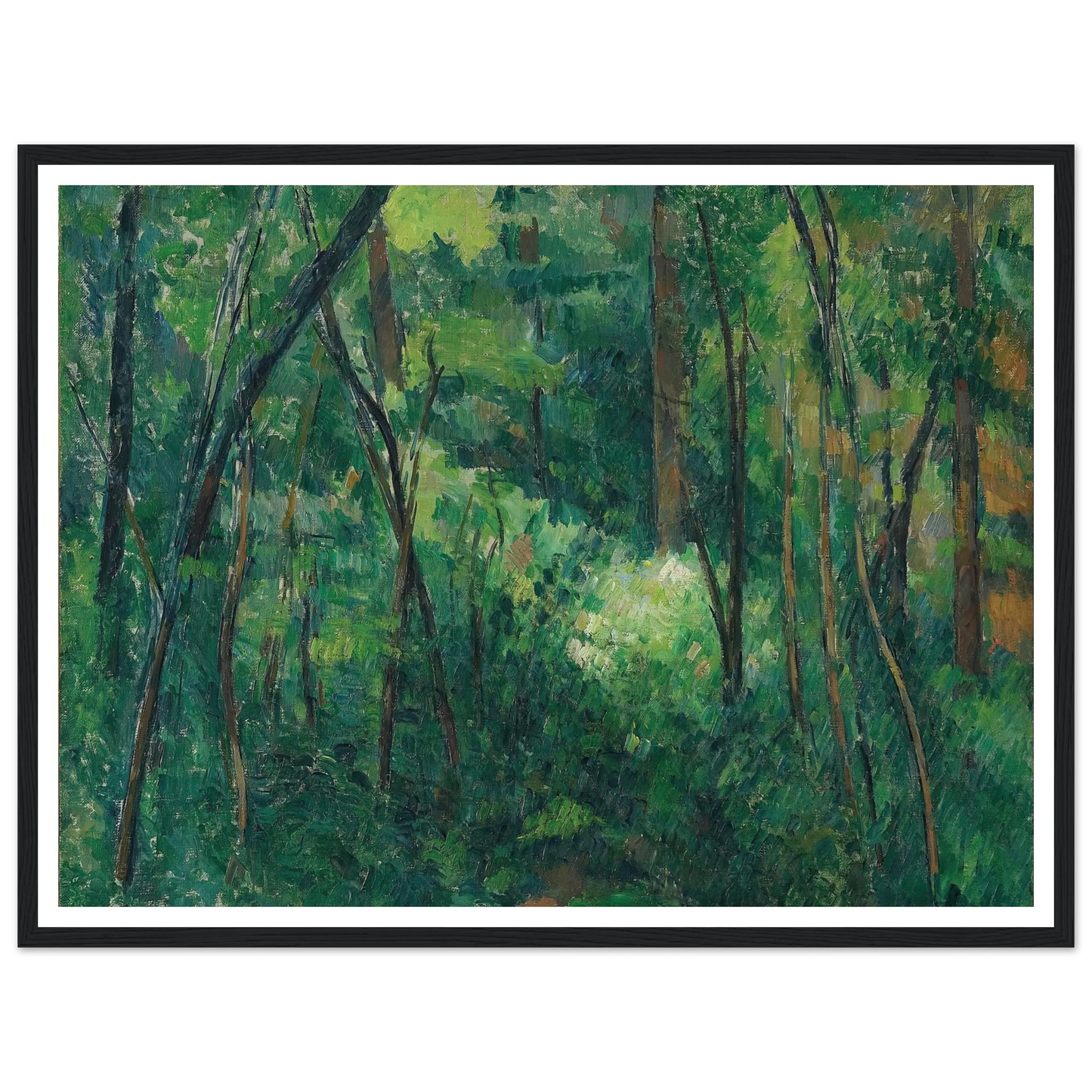 Interior of a forest (1880 - 1890) Art Print | Paul Cezanne-Quipham Collections