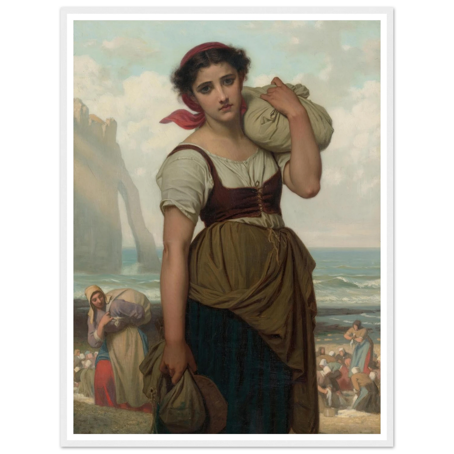 Laveuse D’étretat (1869) Art Print | Hugues Merle-Quipham Collections