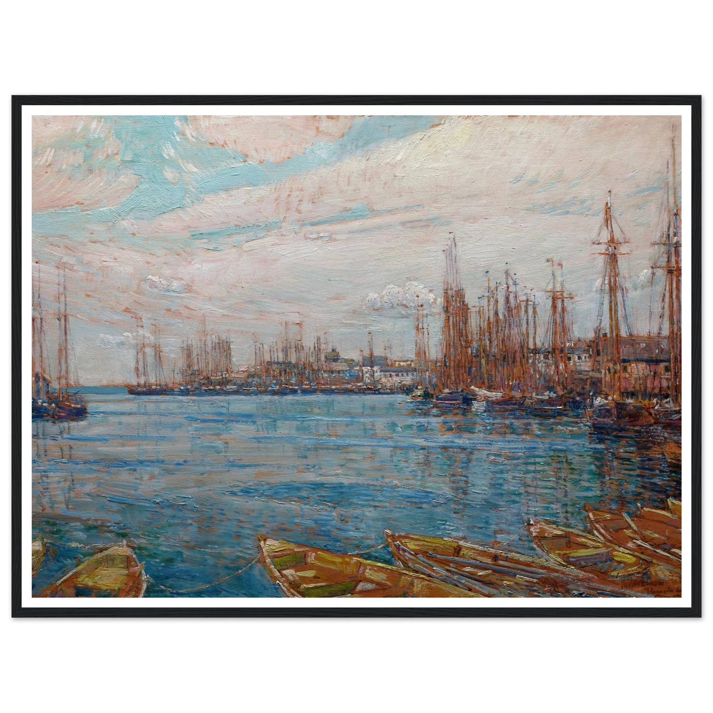 Harbor of a Thousand Masts (1919) Art Print | Childe Hassam-Quipham Collections