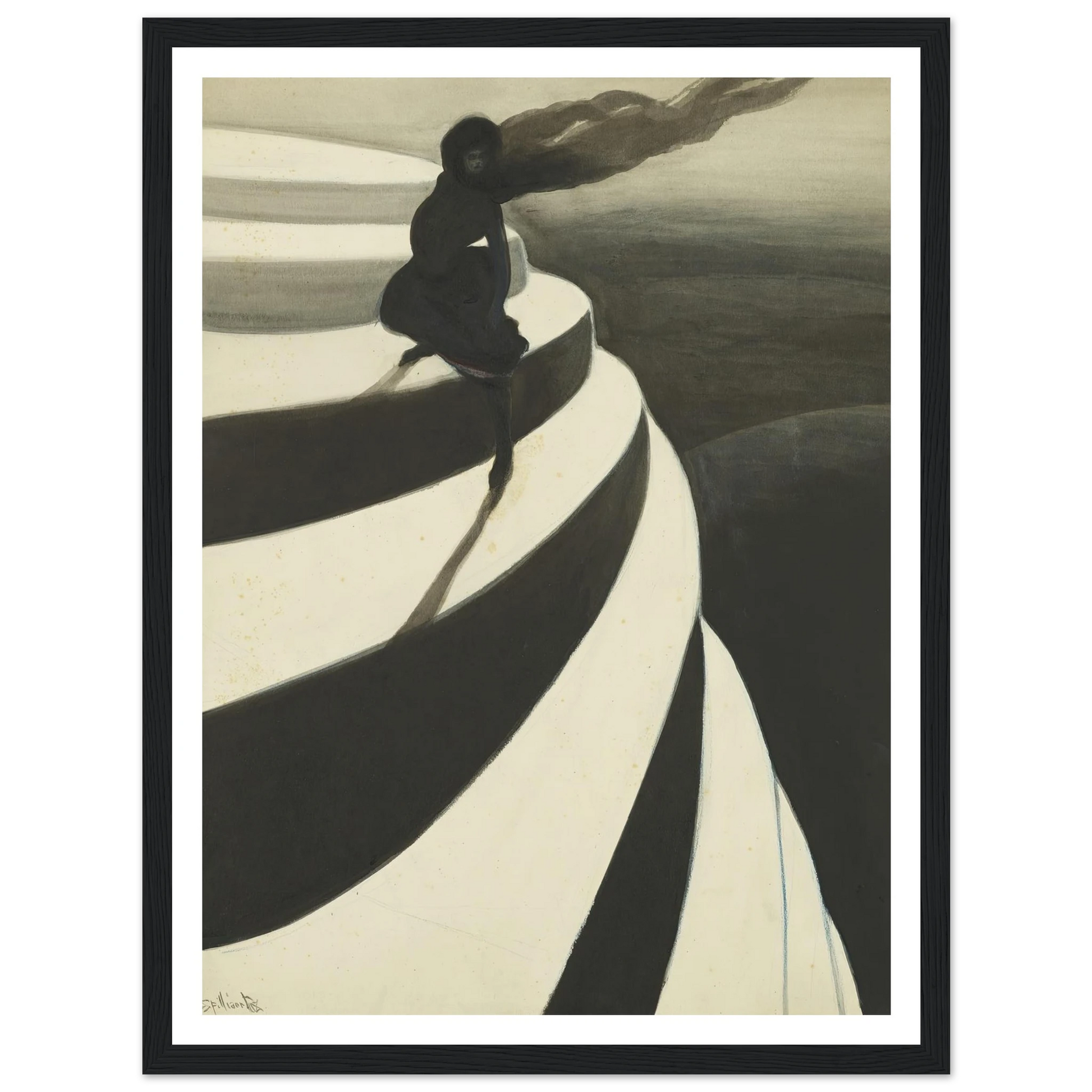 Vertigo (1908) Art Print | Leon Spilliaert-Quipham Collections