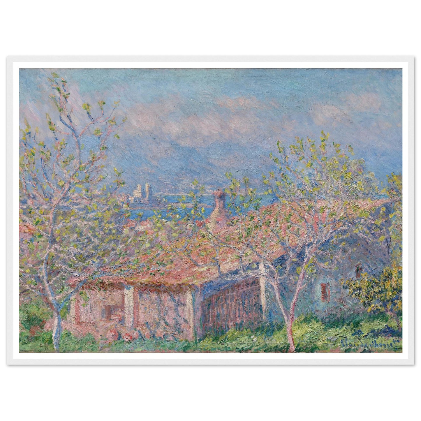 Gardener’s House at Antibes (1888) Art Print | Claude Monet-Quipham Collections