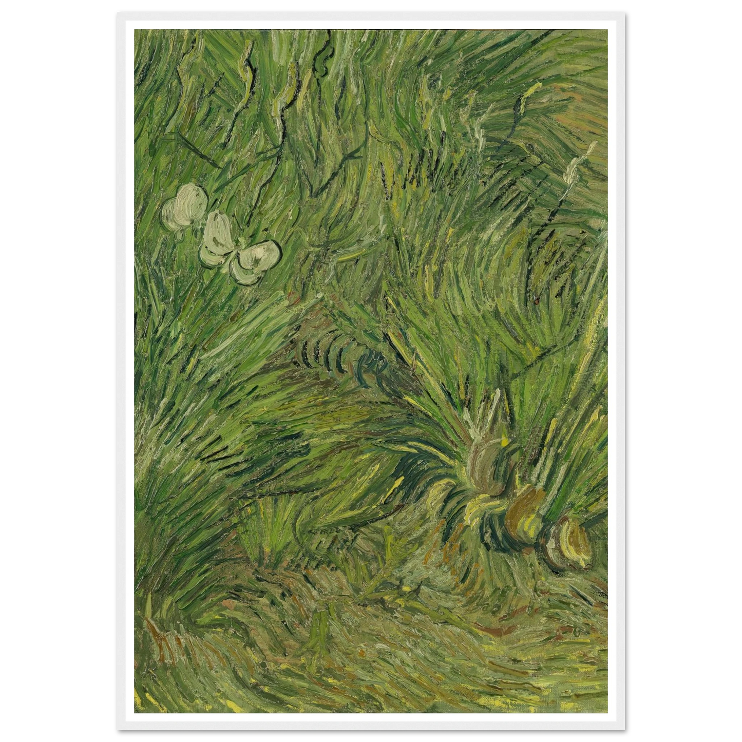 Garden with butterflies (1889) Art Print | Vincent van Gogh-Quipham Collections