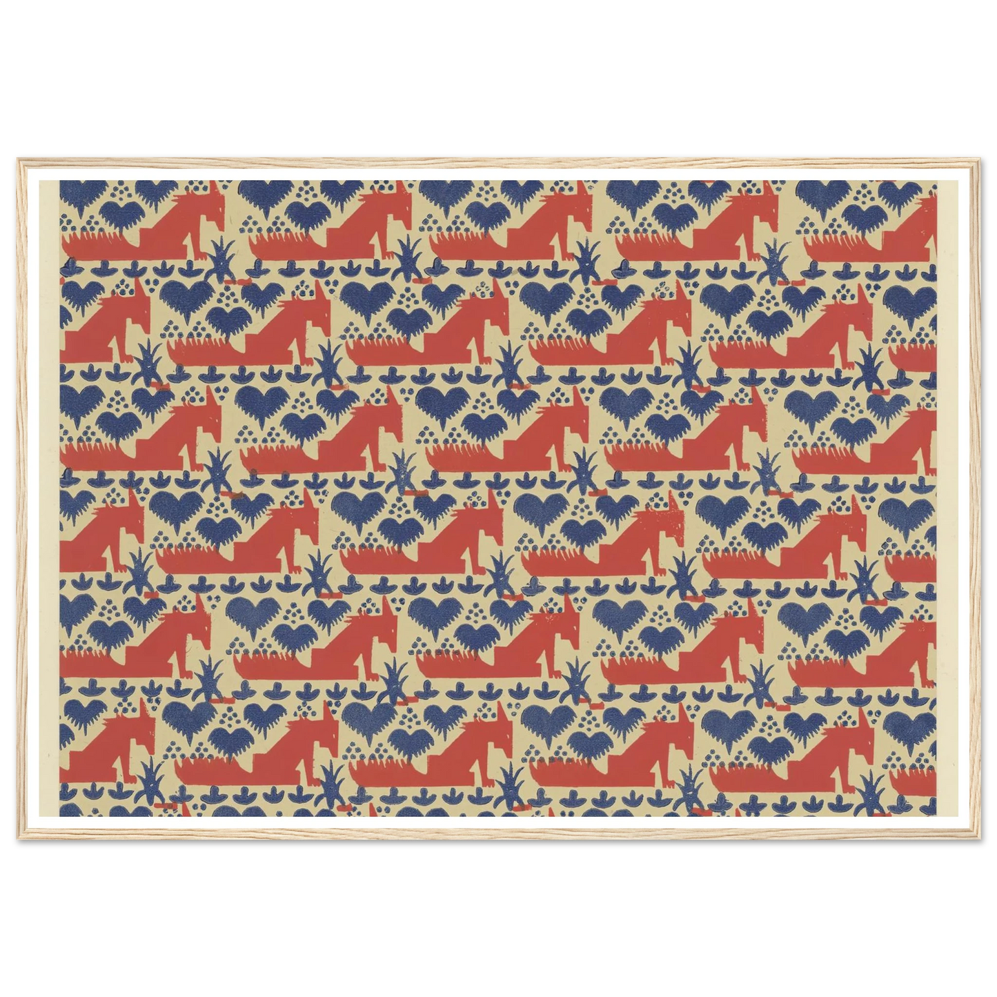 Buntpapier (Füchse) (1902 - 1906) Art Print | Maria von Uchatius-Quipham Collections