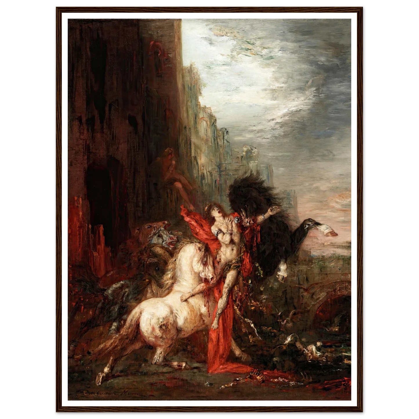 Diomedes Devoured by His Horses (1865-1870) Art Print | Gustave Moreau-Quipham Collections