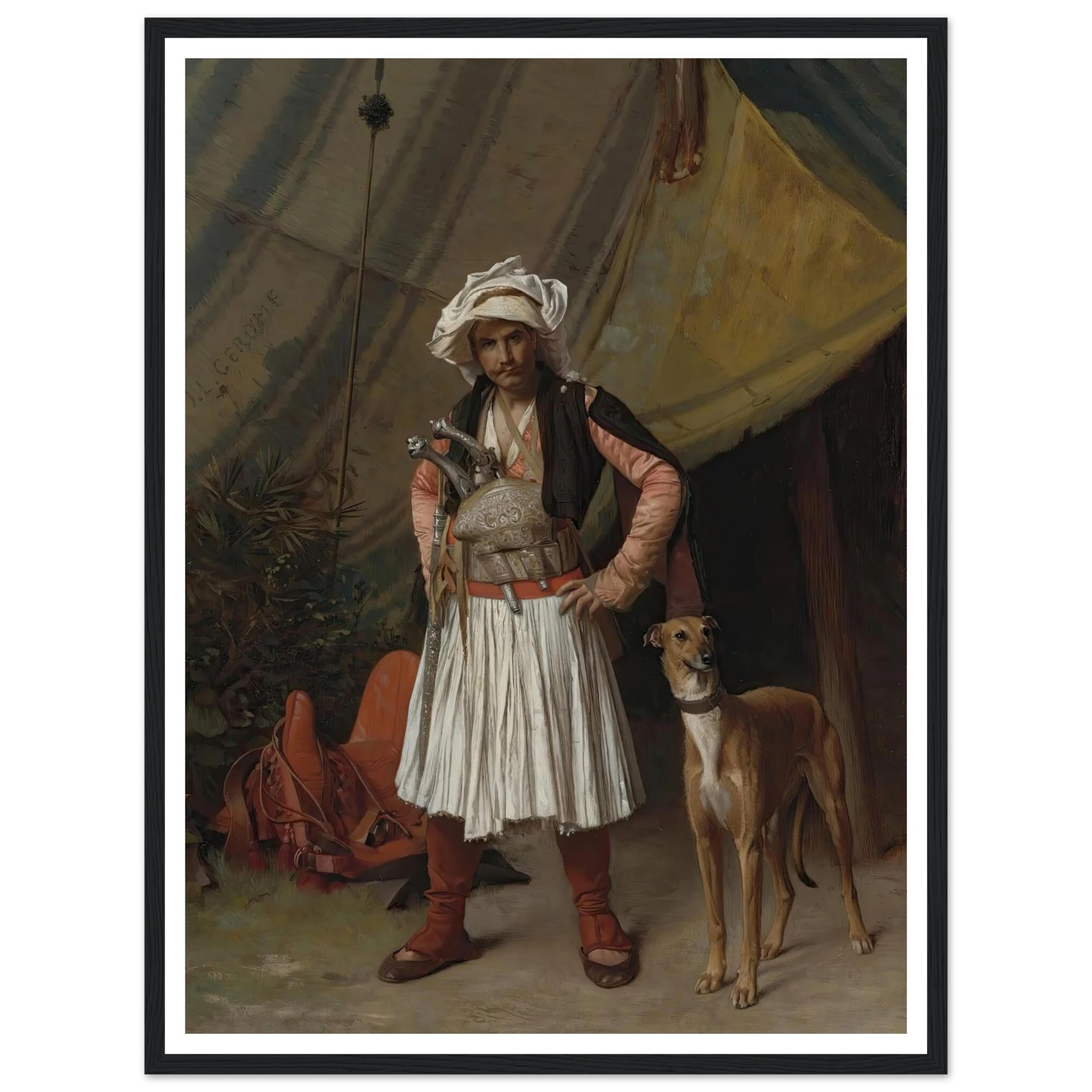 A Bashi-Bazouk And His Dog Art Print | Jean Leon Gerome-Quipham Collections