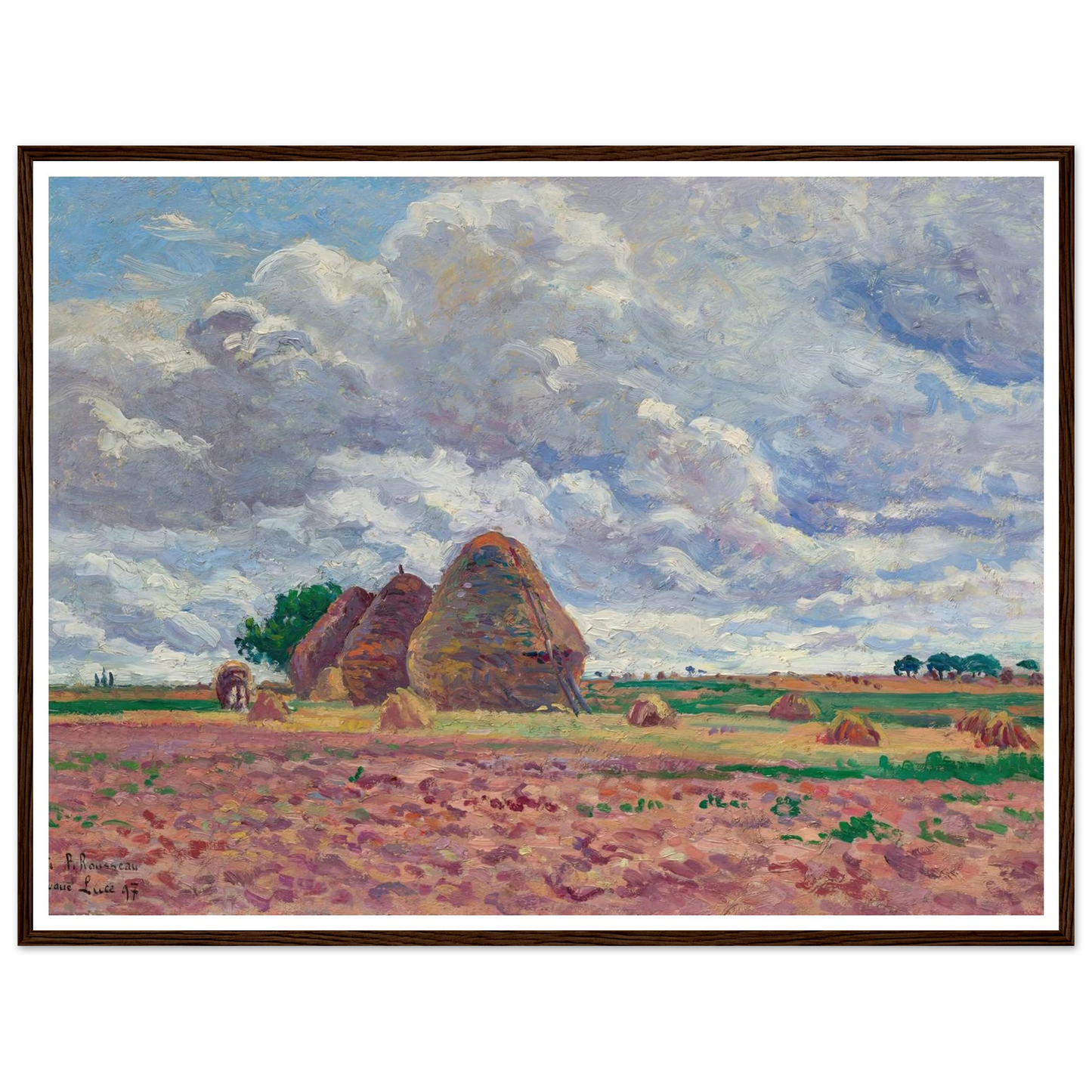Éragny, Les Meules (1897) Art Print | Maximilien Luce-Quipham Collections