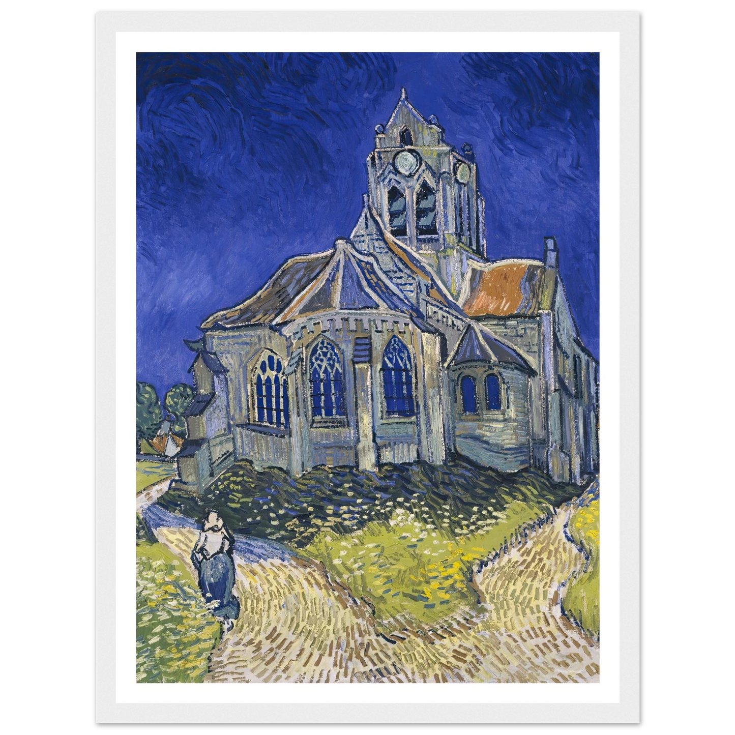 The Church in Auvers-sur-Oise, View from the Chevet (1890) Art Print | Vincent van Gogh-Quipham Collections