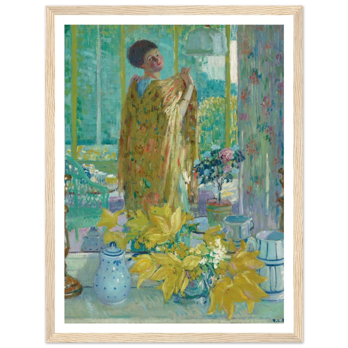 Yellow Tulips (circa 1911-1912) Art Print | Frederick Carl Frieseke-Quipham Collections